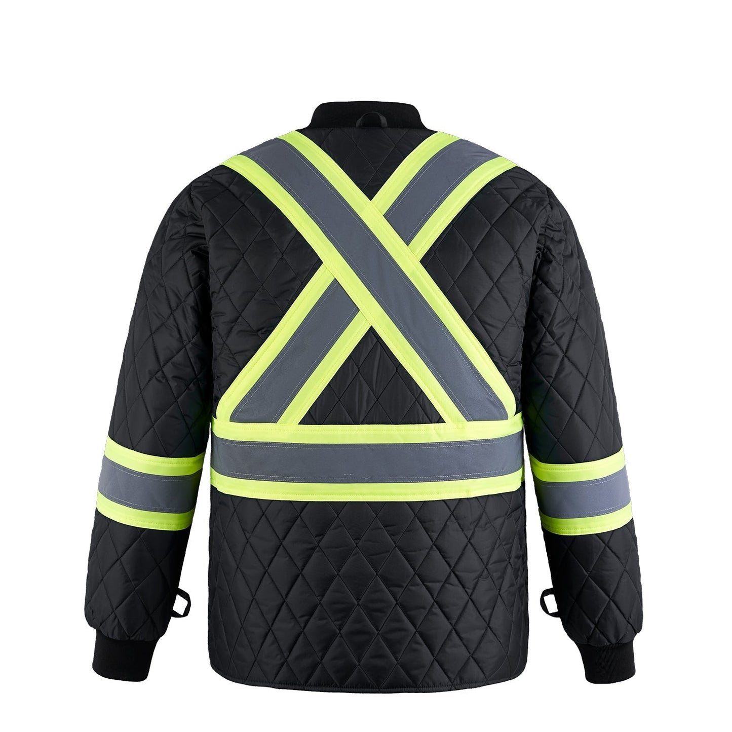 L01277 - Peterbuilt - Hi-Vis 3 in 1 Bomber Jacket w/ Detachable Hood 1277 adult CX2 Hi-Vis mens