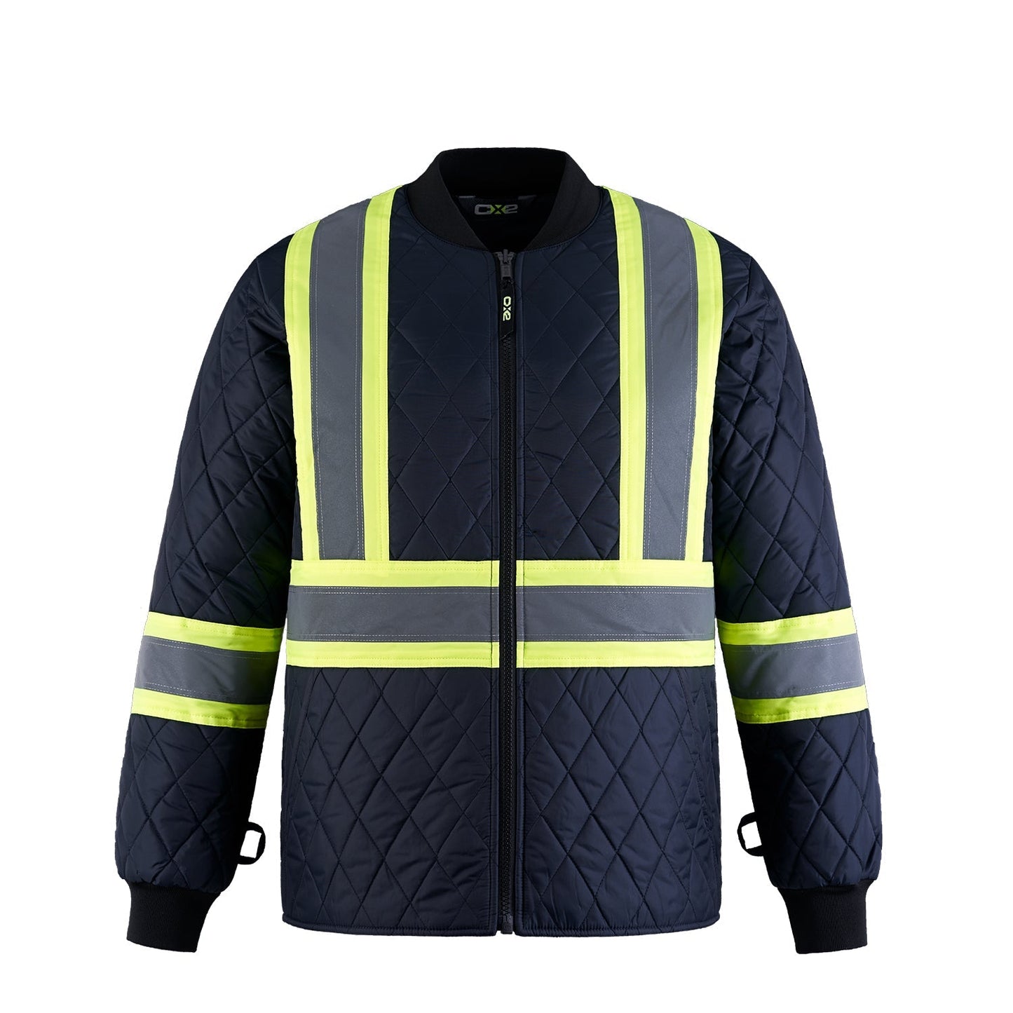 L01277 - Peterbuilt - Hi-Vis 3 in 1 Bomber Jacket w/ Detachable Hood 1277 adult CX2 Hi-Vis mens