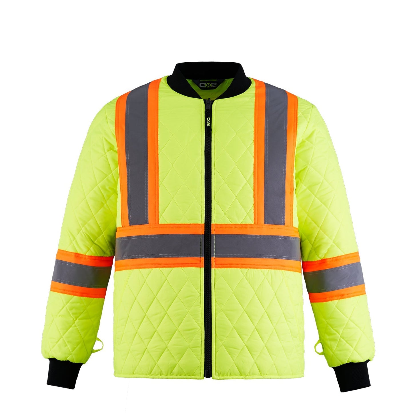 L01277 - Peterbuilt - Hi-Vis 3 in 1 Bomber Jacket w/ Detachable Hood 1277 adult CX2 Hi-Vis mens