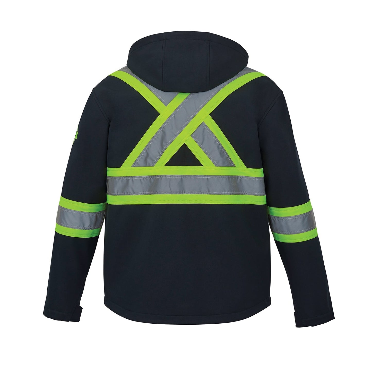 L01305 - Shield - Hi-Vis Softshell Jacket w/ Detachable Hood 1305 adult CX2 Hi-Vis mens