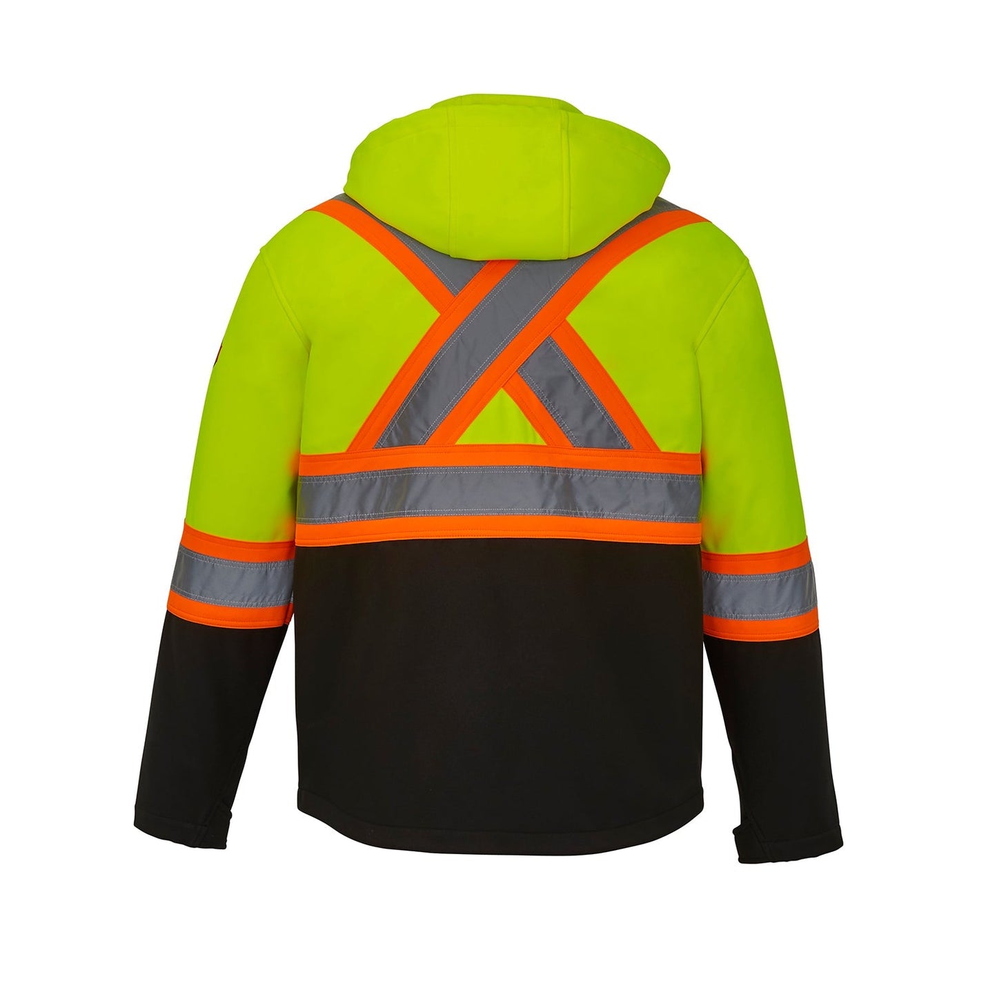 L01305 - Shield - Hi-Vis Softshell Jacket w/ Detachable Hood 1305 adult CX2 Hi-Vis mens