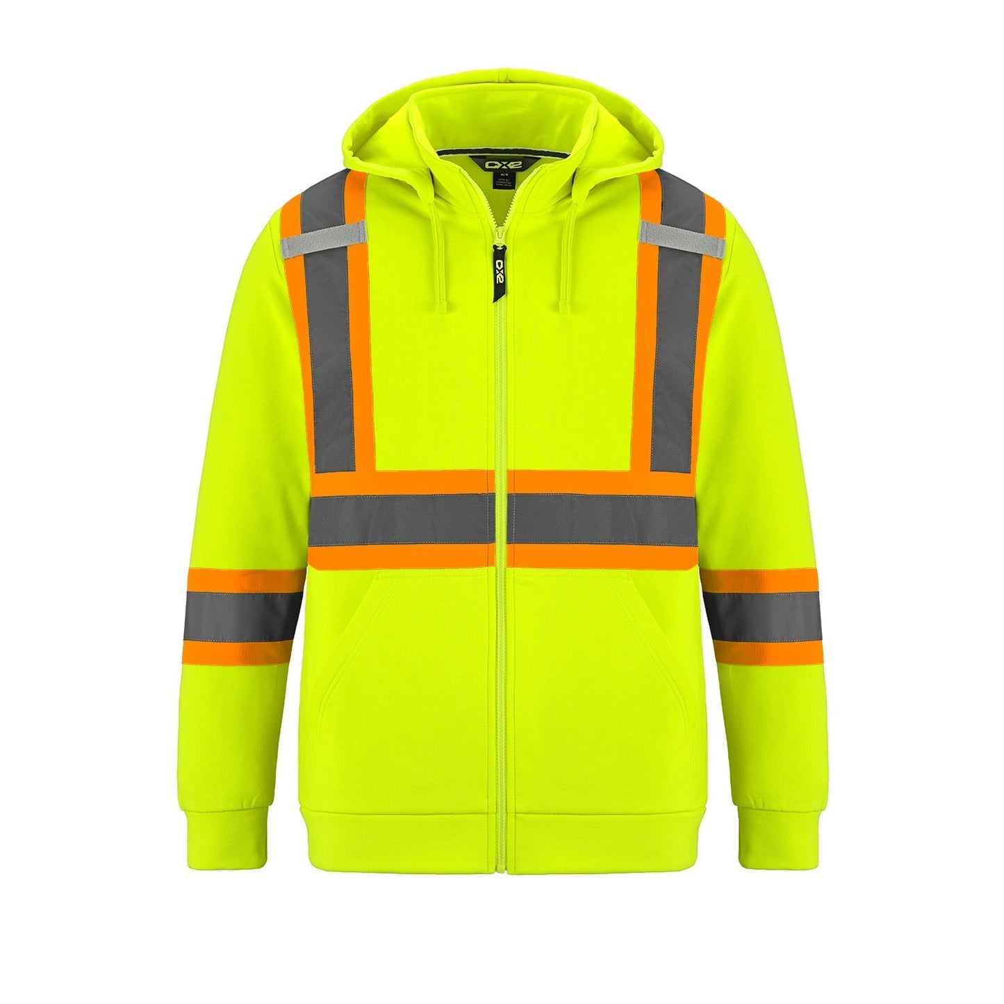 L01380 - Infinity - Hi-Vis Full Zip Hooded Sweatshirt w/ Detachable Hood