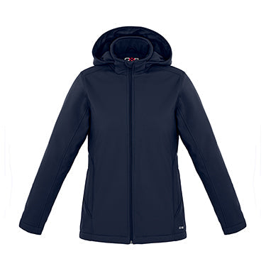 L03171 - Hurricane - Ladies Insulated Softshell Jacket w/ Detachable Hood Navy 3171 CX2 Jackets Ladies Women