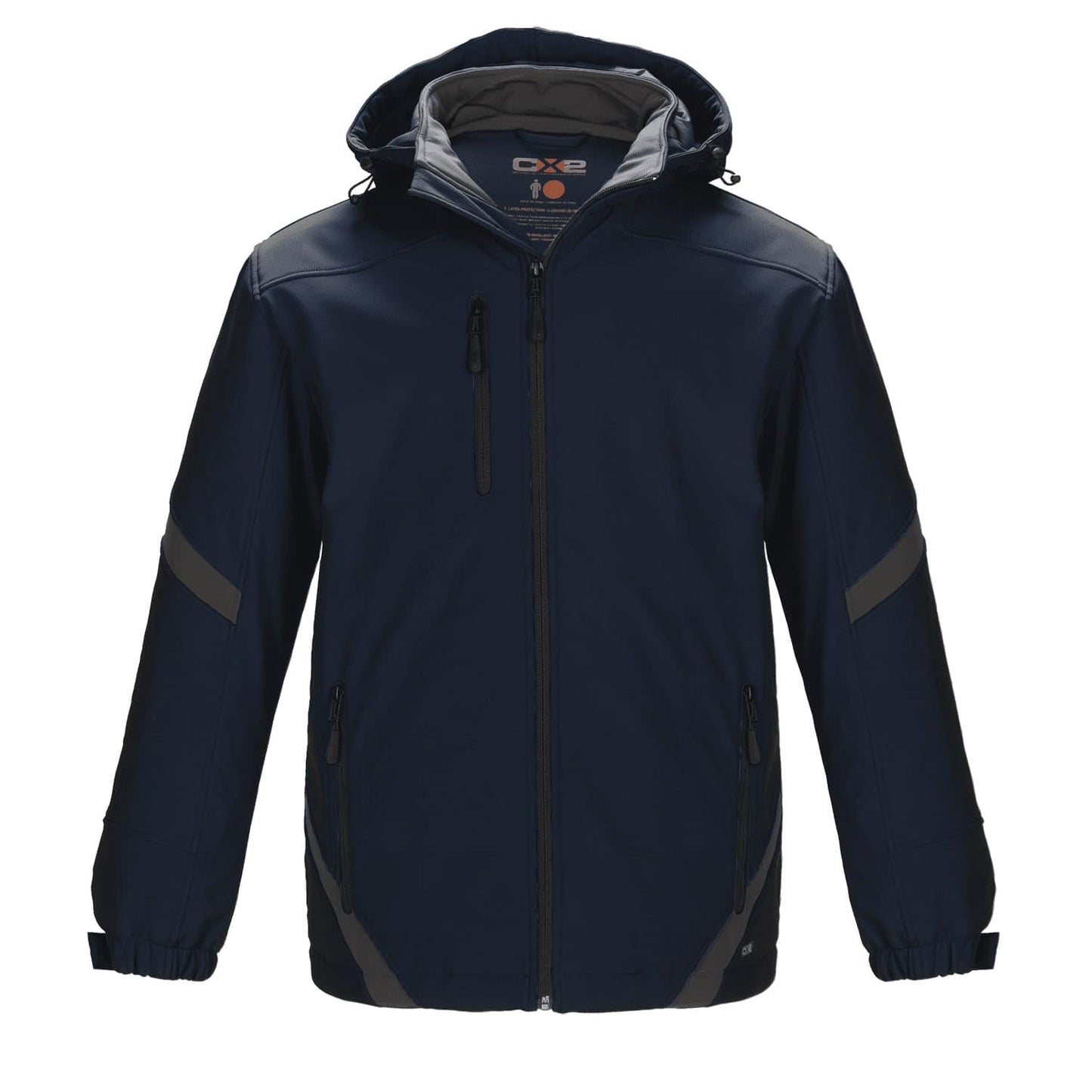 L03200 - Typhoon - Men's Insulated Softshell Jacket w/ Detachable Hood Navy Gunmetal 3200 3200Y 3201 adult mens team