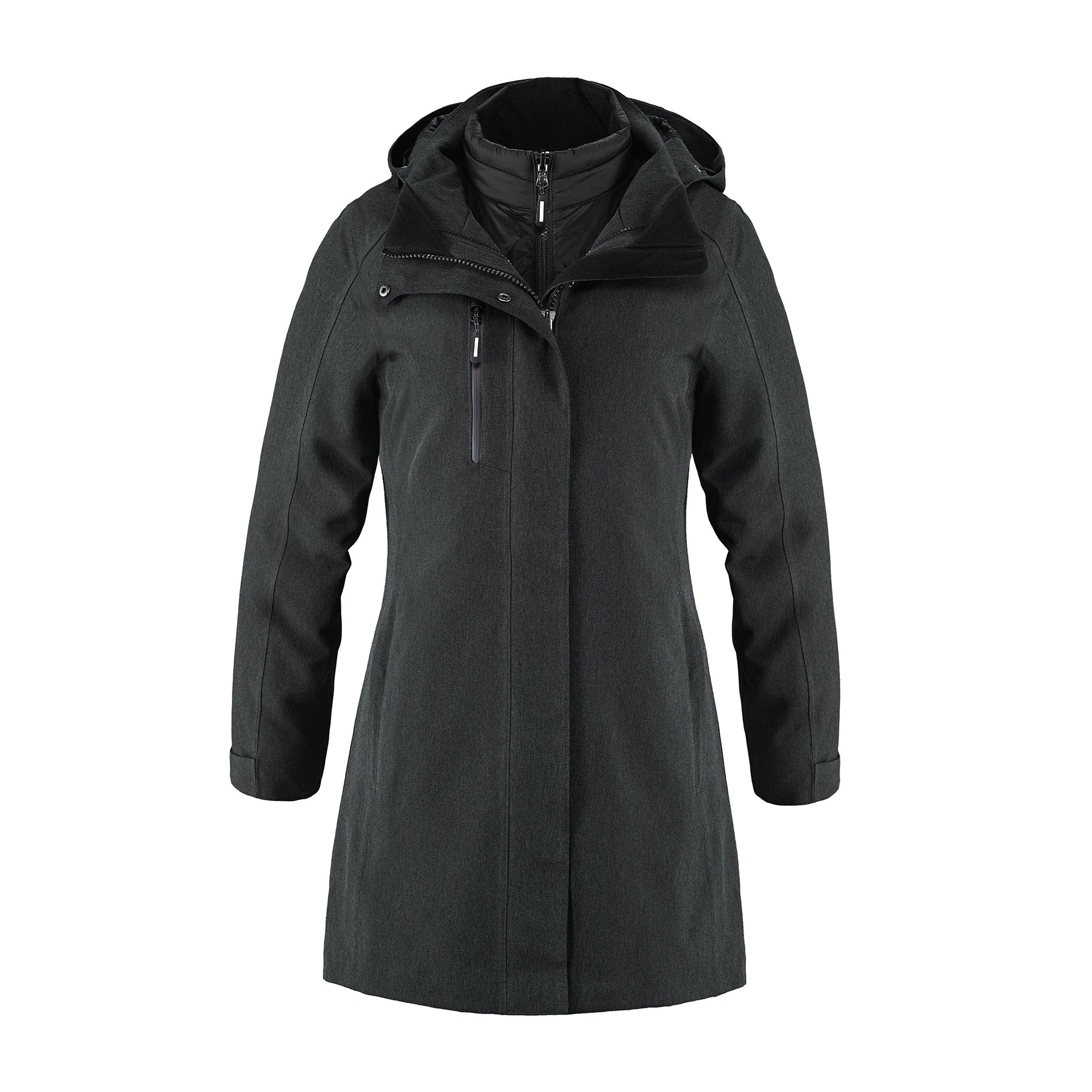 L06001 - Apex - Ladies 3 in 1 Jacket Charcoal 3in1 6001 __label: NEW system jacket winter winter coat winter jacket xr-6w xr6w
