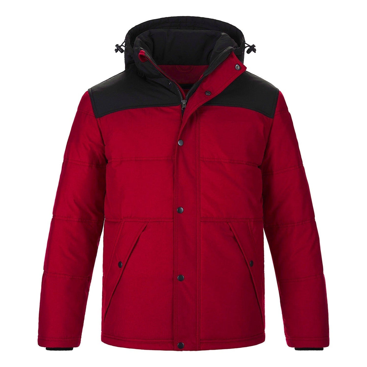 L06025 - Nunavut - Men's Puffy Coat w/ Detachable Hood Red 6025 adult Heritage 54 mens winter coat