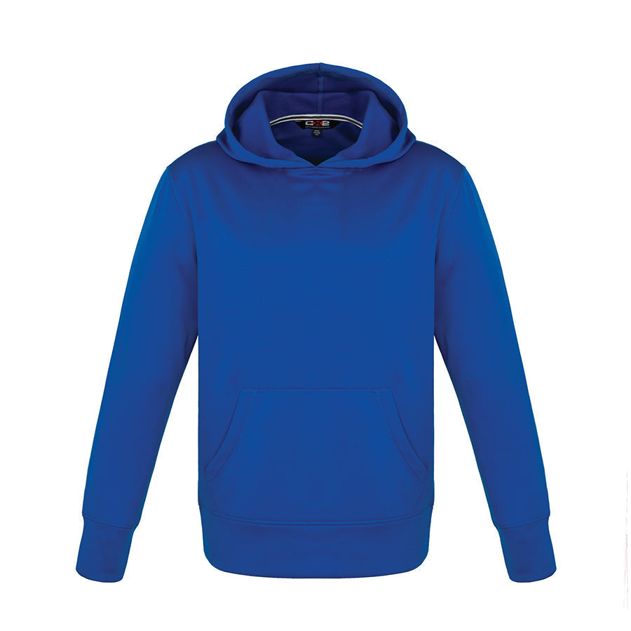 L0687Y - Palm Aire - Youth Polyester Pullover Hooded Sweatshirt Blue 100% Polyester Brushed Fleece 687Y CX2 team youth