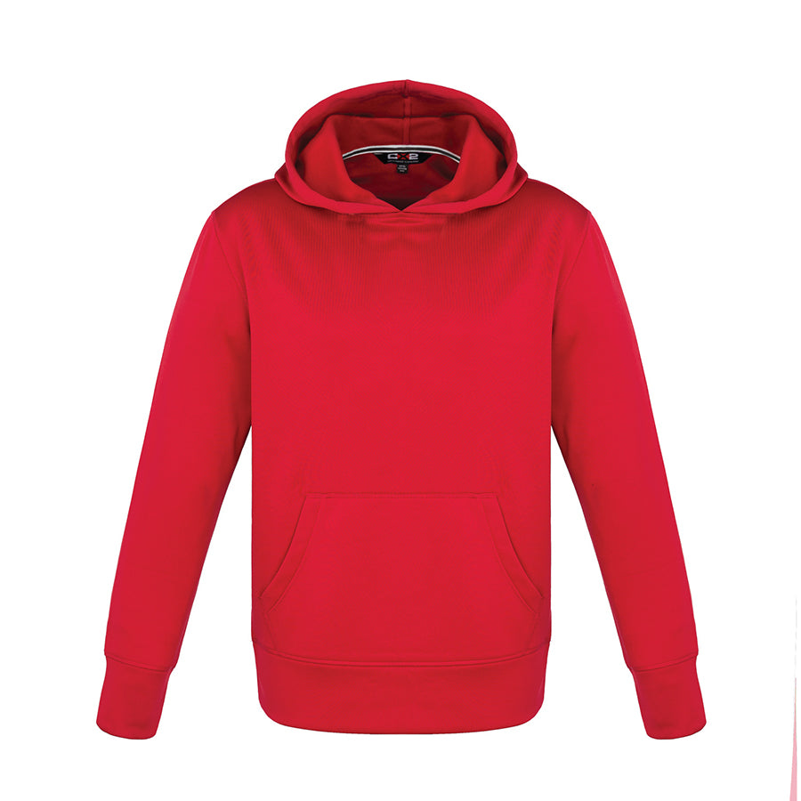 L0687Y - Palm Aire - Youth Polyester Pullover Hooded Sweatshirt Red 100% Polyester Brushed Fleece 687Y CX2 team youth