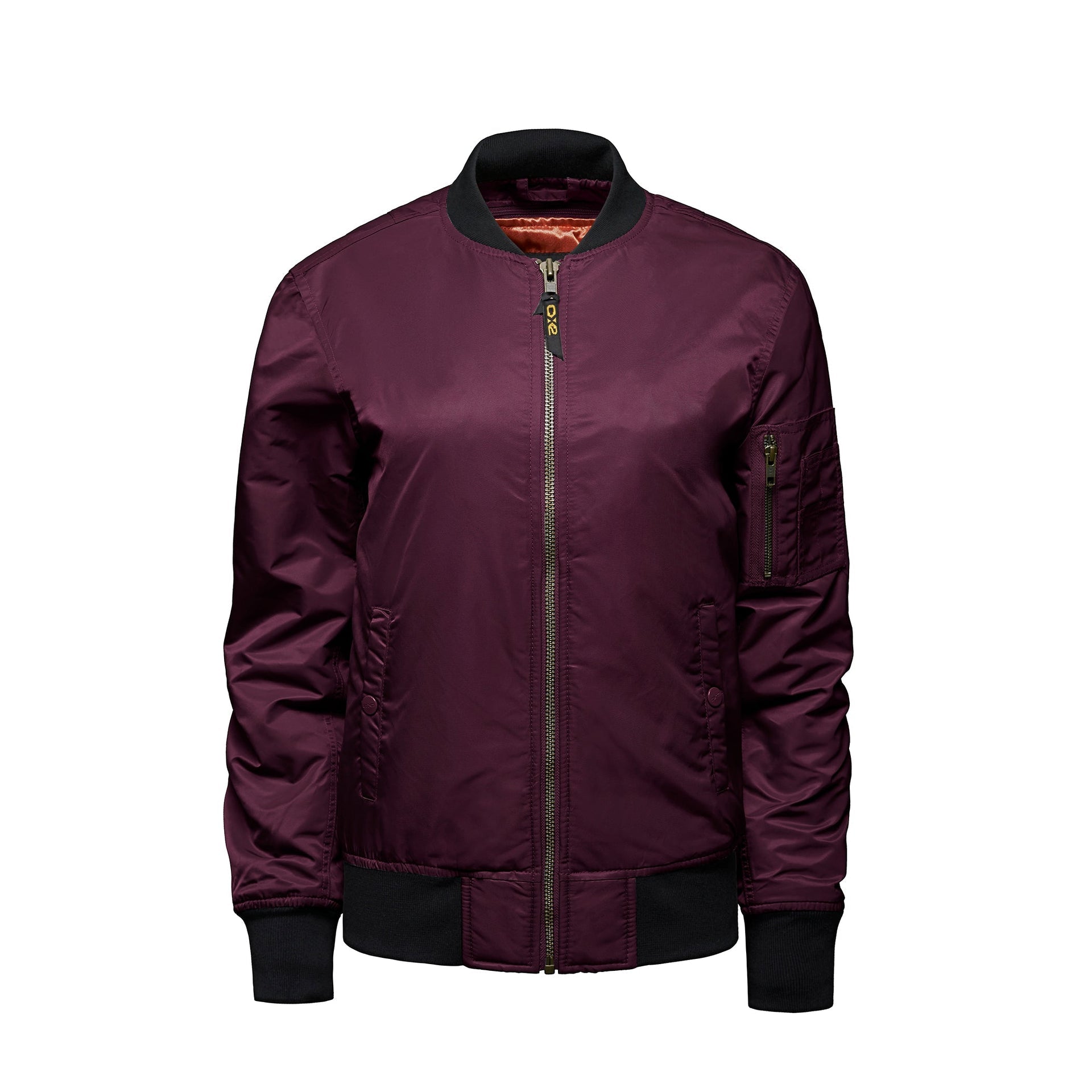 L09301 - Bomber - Ladies Insulated Bomber Jacket Burgundy 9301 bomber jacket CX2 Jacket Ladies Women