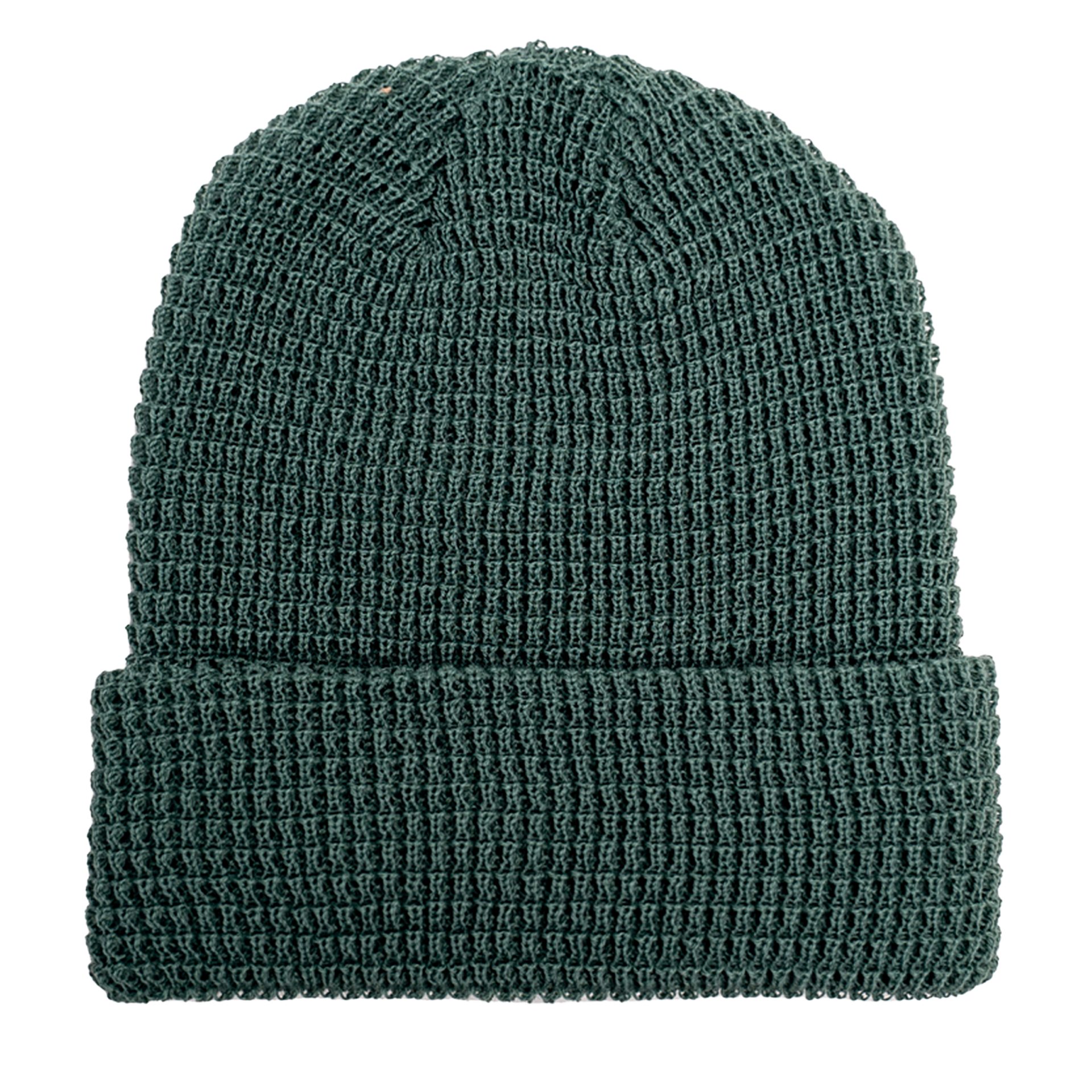 Leery Waffle Pigment Alpine Green ONE SIZE ACRYLIC beanie beaniiez fait au canada LEERY WAFFLE made in canada tearaway Toque tuque UNISEX