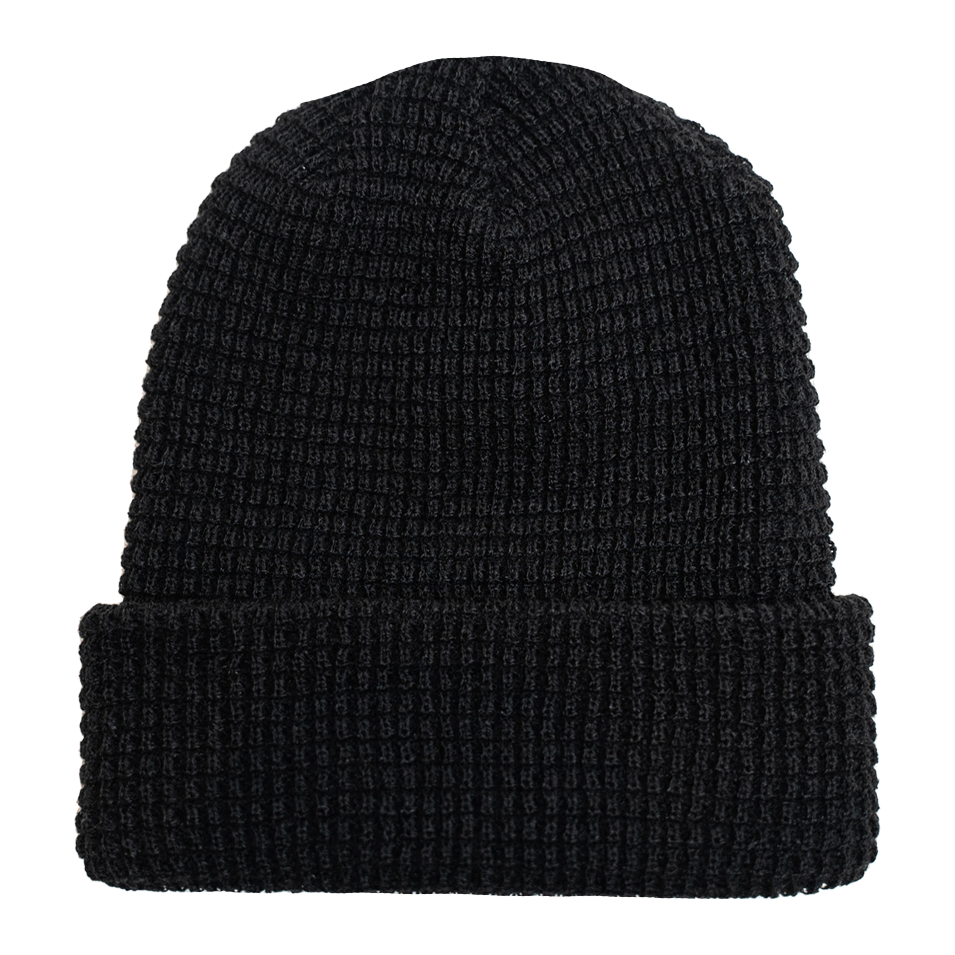 Leery Waffle Black ONE SIZE ACRYLIC beanie beaniiez fait au canada LEERY WAFFLE made in canada tearaway Toque tuque UNISEX