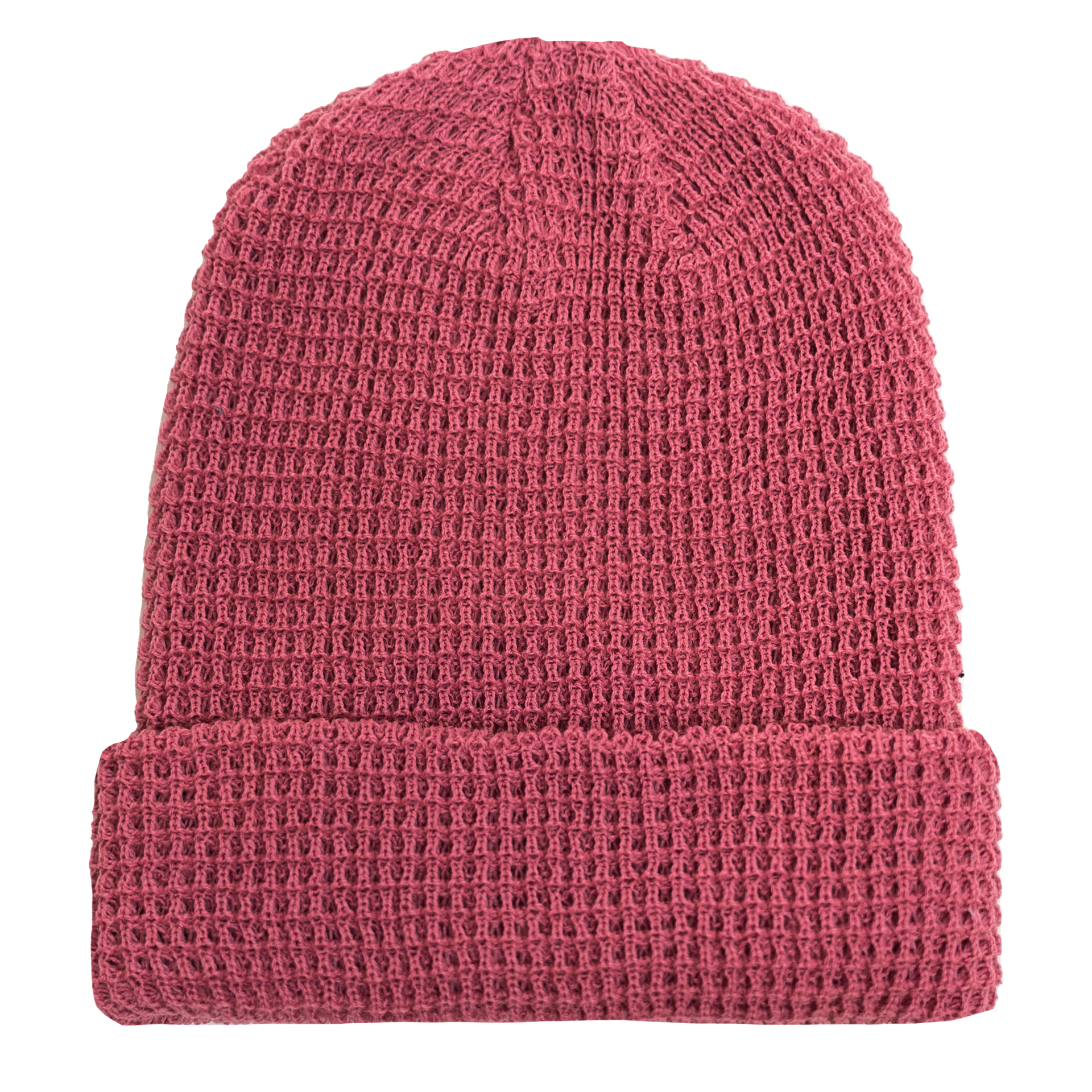 Leery Waffle Pigment Pink ONE SIZE ACRYLIC beanie beaniiez fait au canada LEERY WAFFLE made in canada tearaway Toque tuque UNISEX