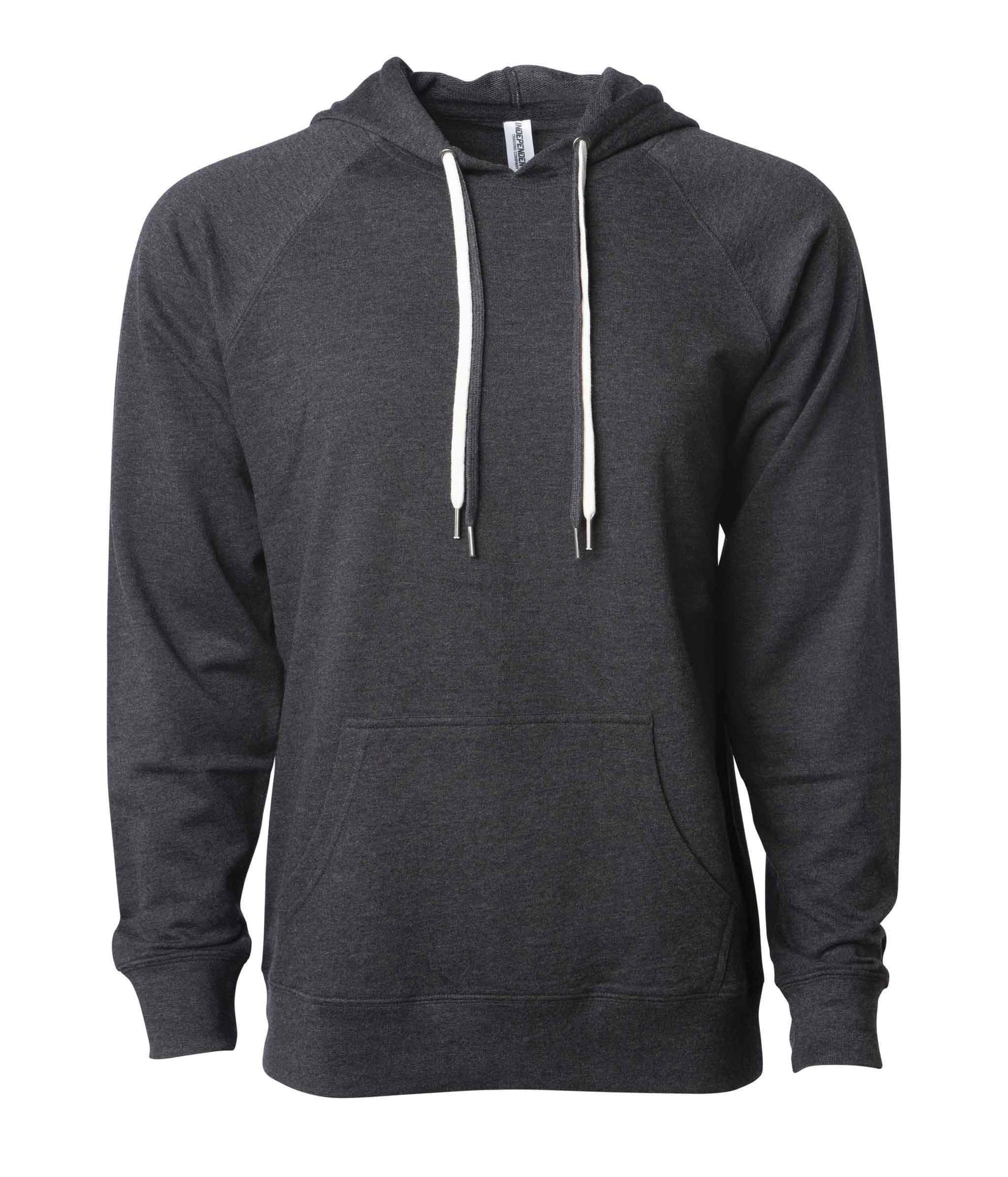 SS1000P - Unisex Lightweight Loopback Terry Hooded Pullover Charcoal Heather COTTON / POLYESTER fleece FRENCH TERRY INDEPENDENT Lightweight LOOPBACK TERRY RAGLAN REGULAR SS1000 sss standard STANDARD SUPPLY tearaway UNISEX