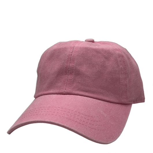 AS-1100 - Cotton Twill Premium Pigment Dyed Cap Light Pink One Size 6 PANELS 6 PANELS - UNSTRUCTURED ADJUSTABLE BUCKLE BUCKLE STRAP casquette COTTON CURVE hat hats headwear low profile Men's NISSI nissi caps UNISEX UNSTRUCTURED