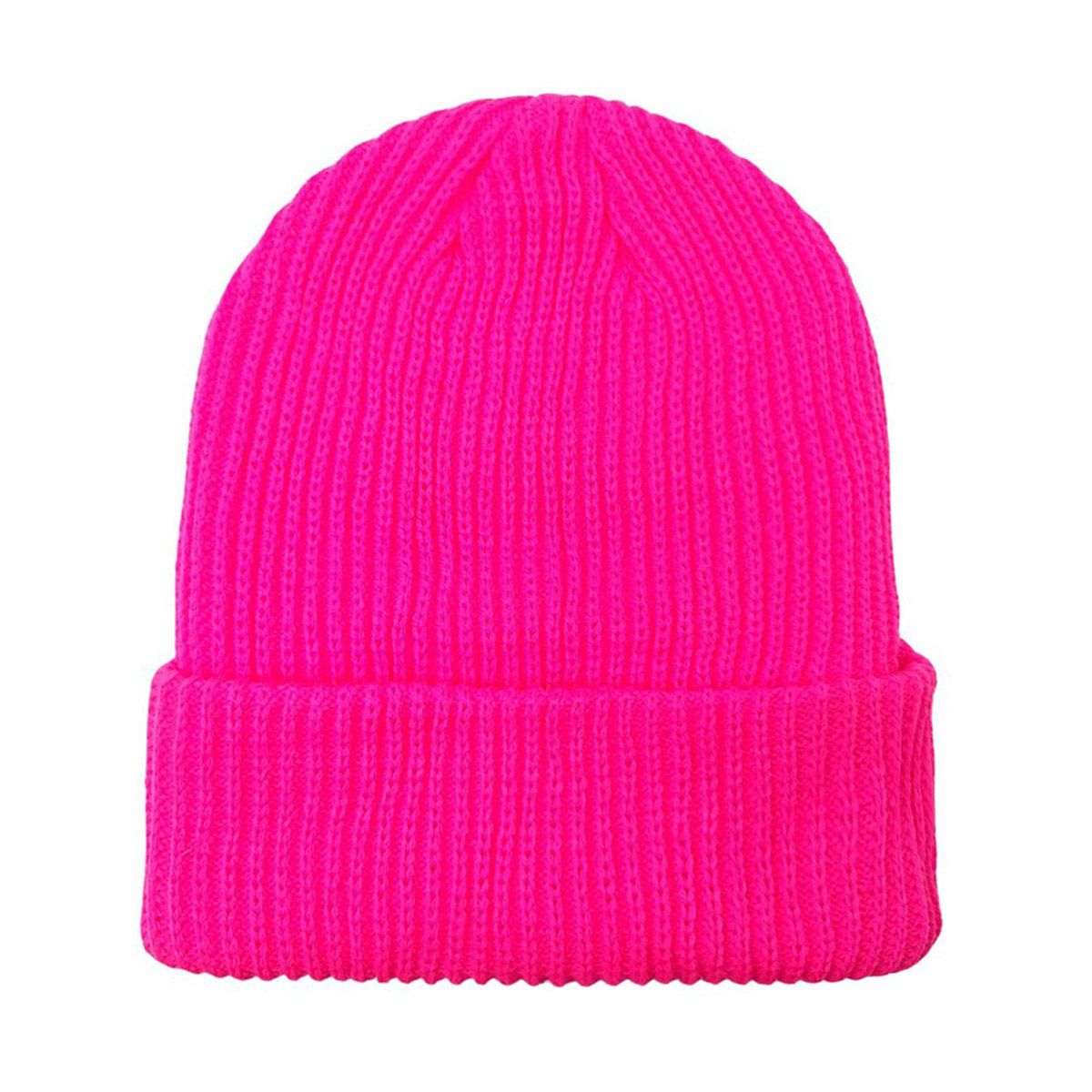 Lining Knit Toque - Multi-Coloured Hot Pink OSFA