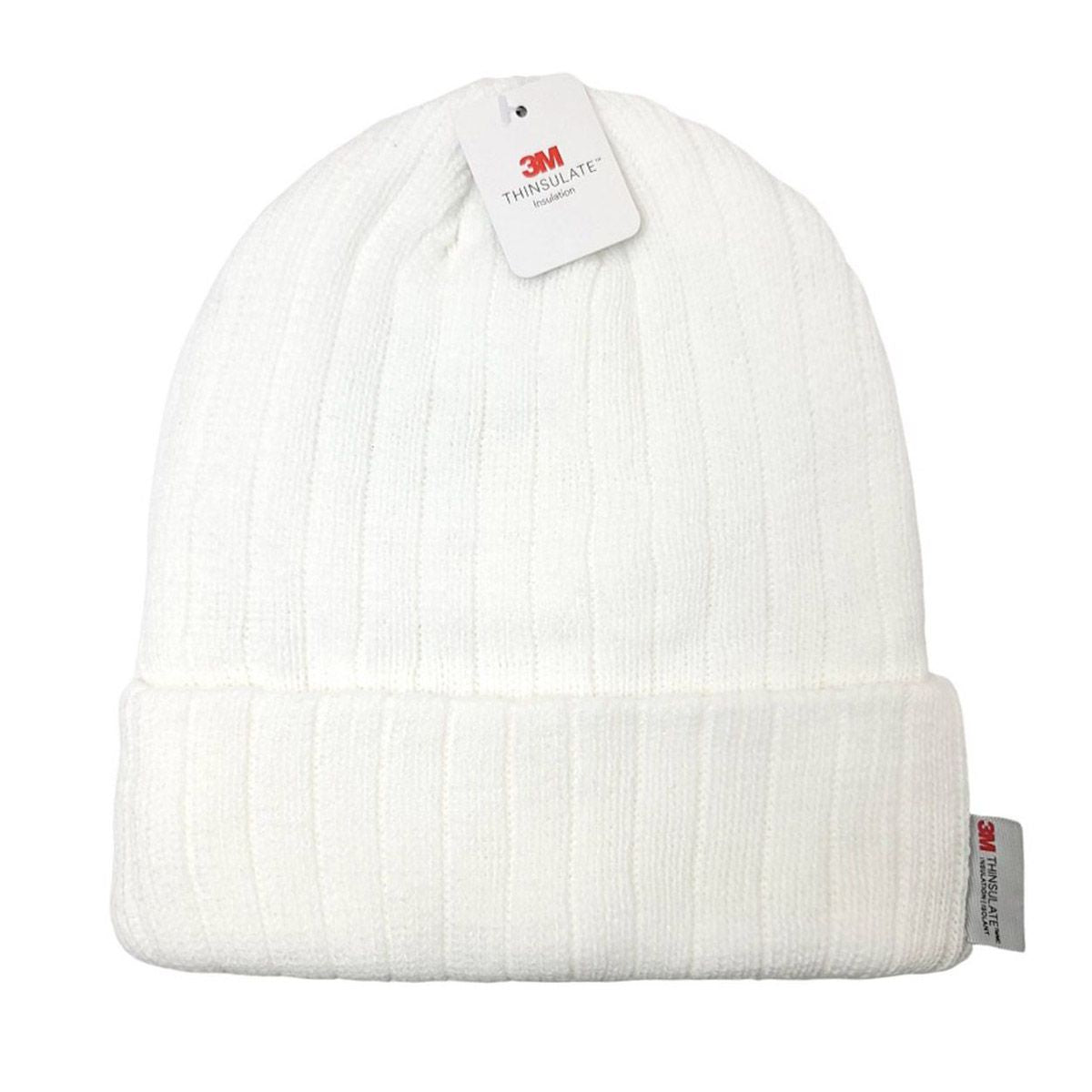 3M Thinsulate Ribbed Toque - JF, Lining, Multi-Coloured White OSFA