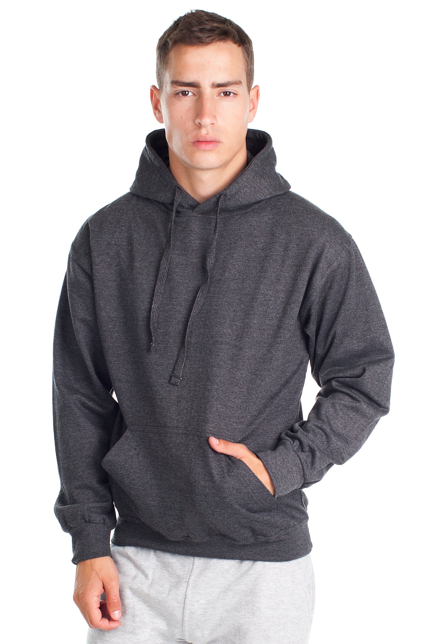 M303-Charcoal 280 GSM 50 poly / 50 cotton Pullover Hoodie