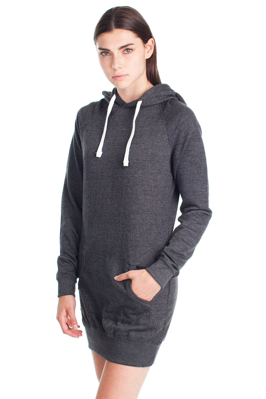 L975 CHARCOAL 250 GSM 50 poly / 50 cotton Pullover Hoodie Tunic