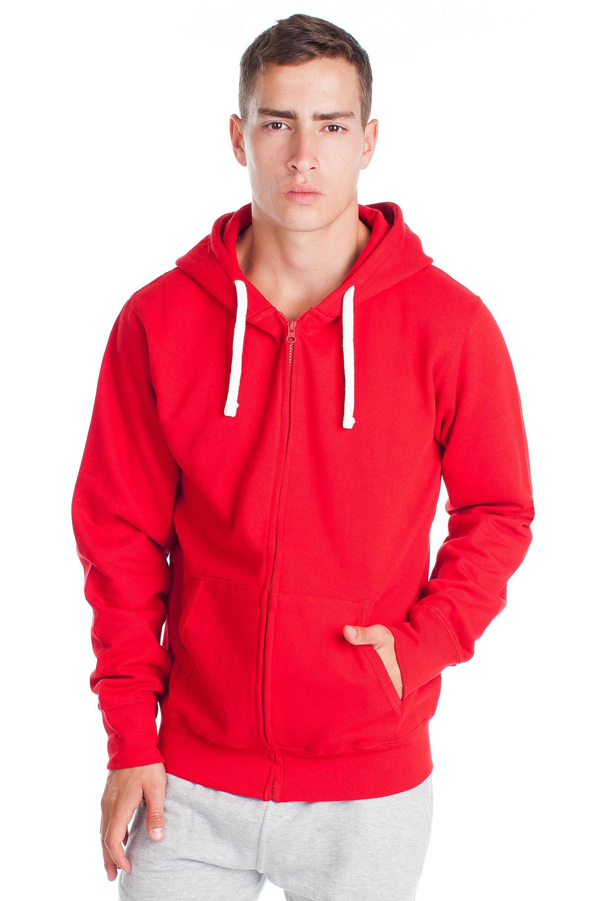 MR920 RED Zip Up Hoodie