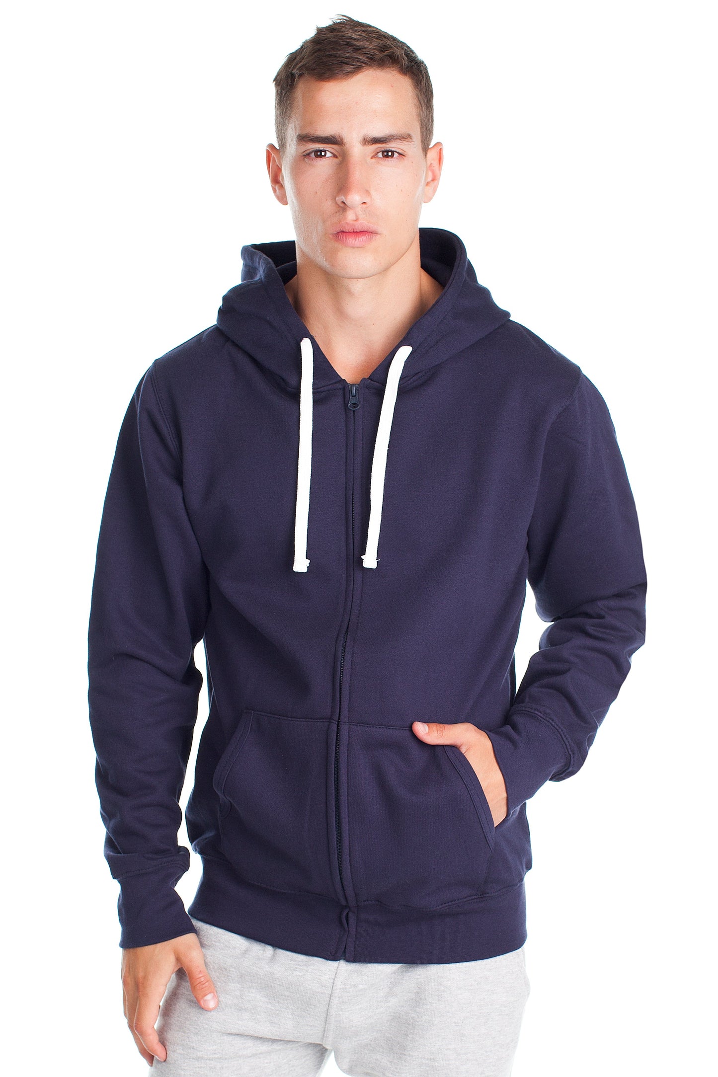 MR920 NAVY Zip Up Hoodie