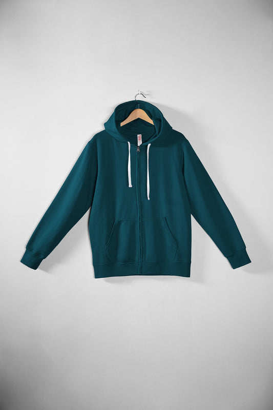 MR920 DEEP TEAL Zip Up Hoodie