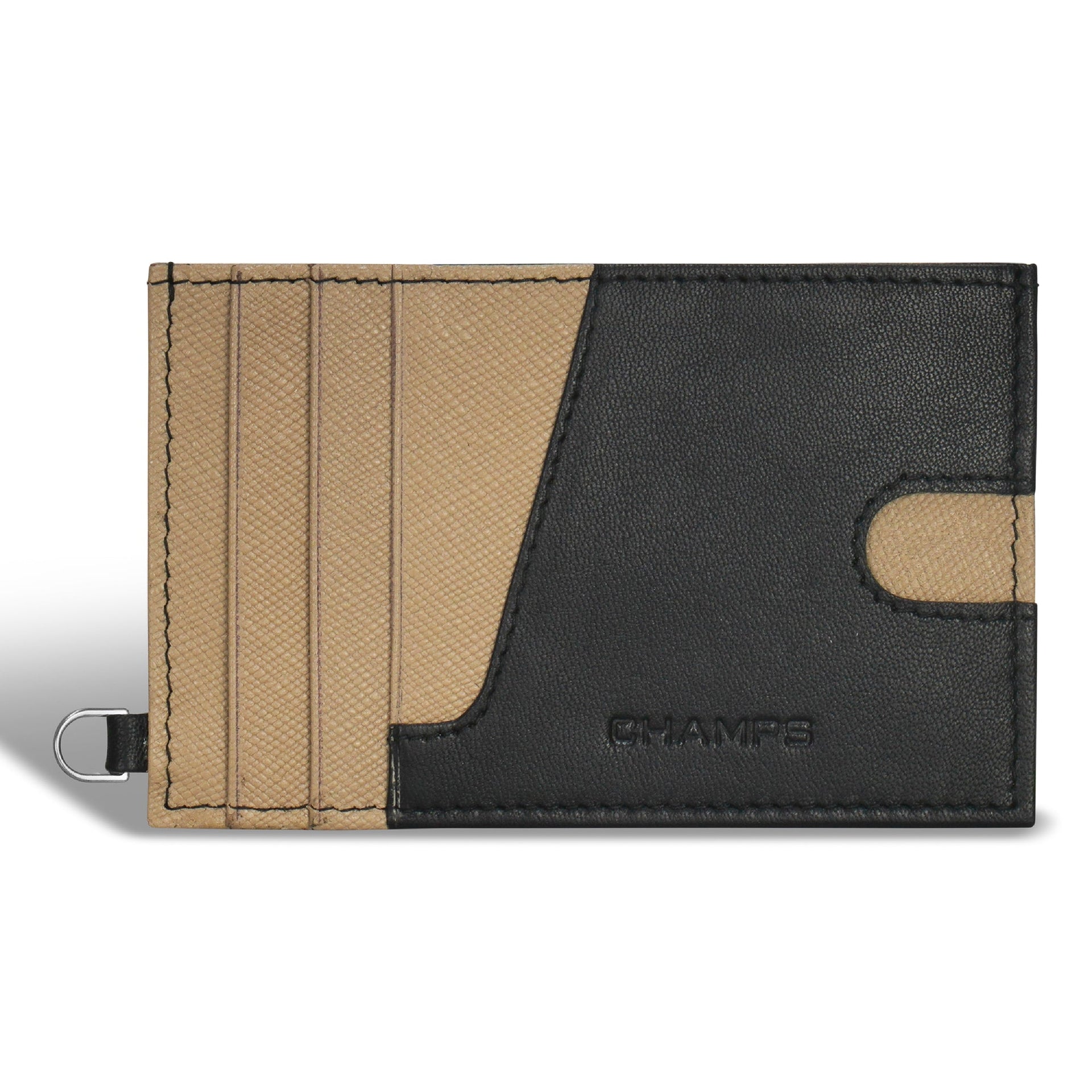 Iconic / Leather Slim Cardholder Black Ivory Champs Luggage Shopify Collective