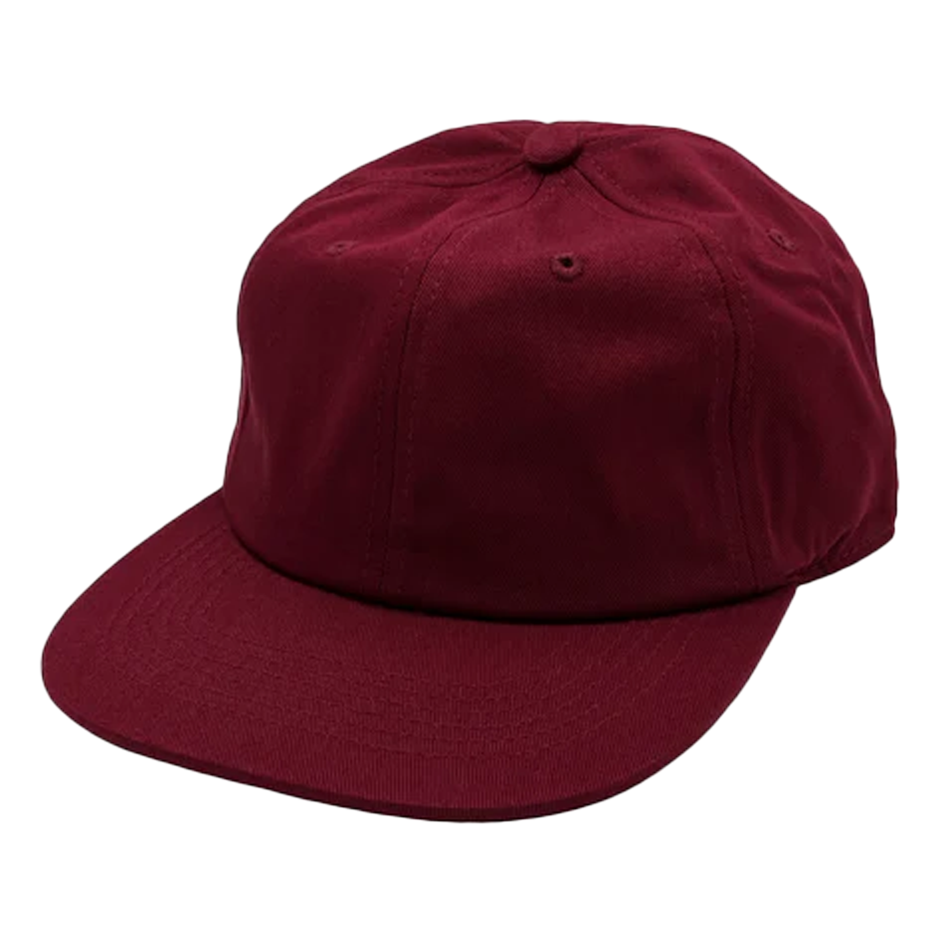 GNV-1004SBP - 6P Washed Cotton Maroon One Size 6 PANELS COTTON FLAT low profile nissi caps SNAPBACK UNSTRUCTURED