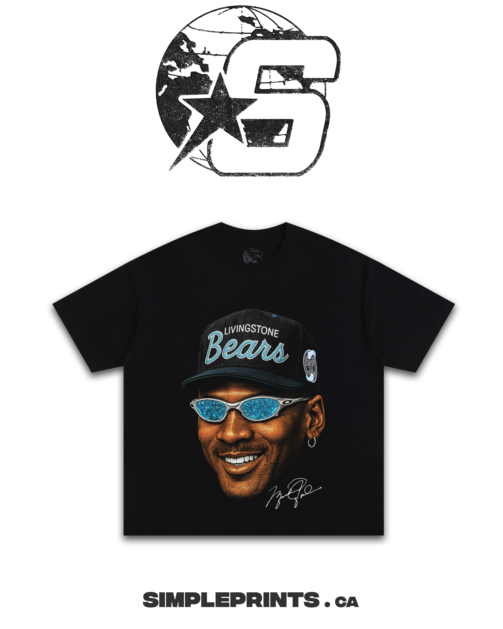 MICHAEL JORDAN Graphic T-Shirt Shopify Collective Simpleprints t-shirt tops