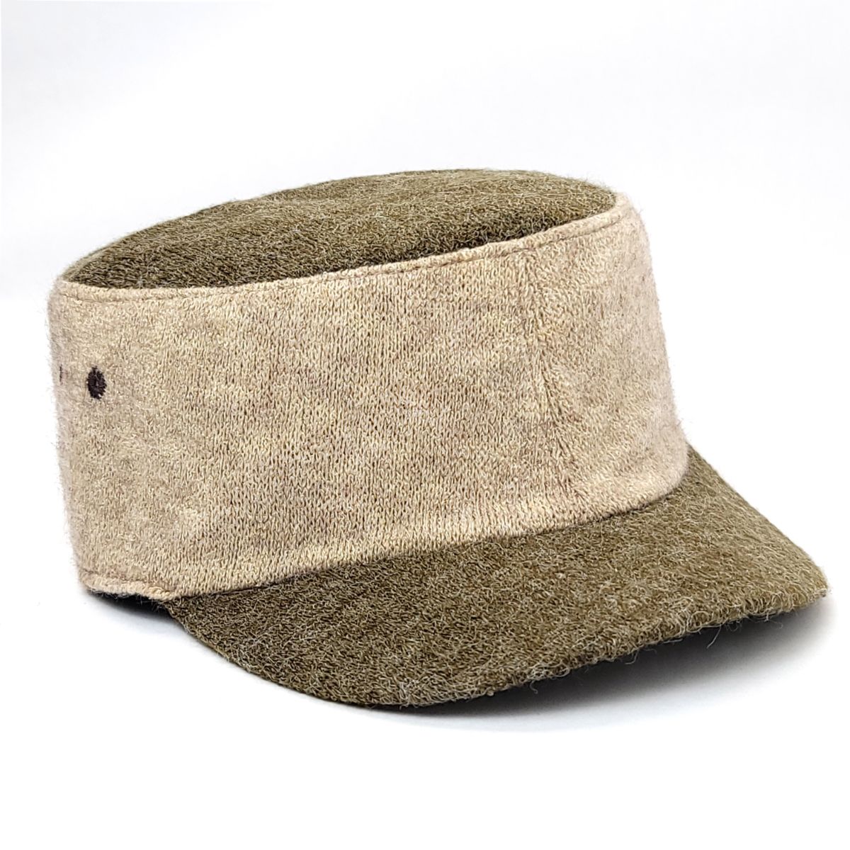 Cadet Cap - JA7175, Knitted, Multi Coloured Khaki OSFA Military Cap