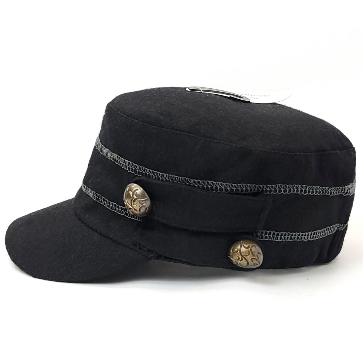 Cadet Cap - Buttons Decor, HC0717, Multi-Coloured Military Cap