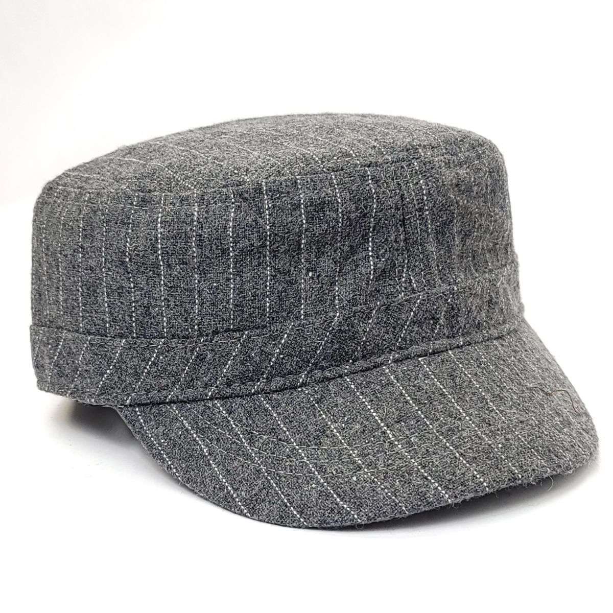 Cadet Cap - Stripes, 19095, Multi-Coloured Grey OSFA Military Cap