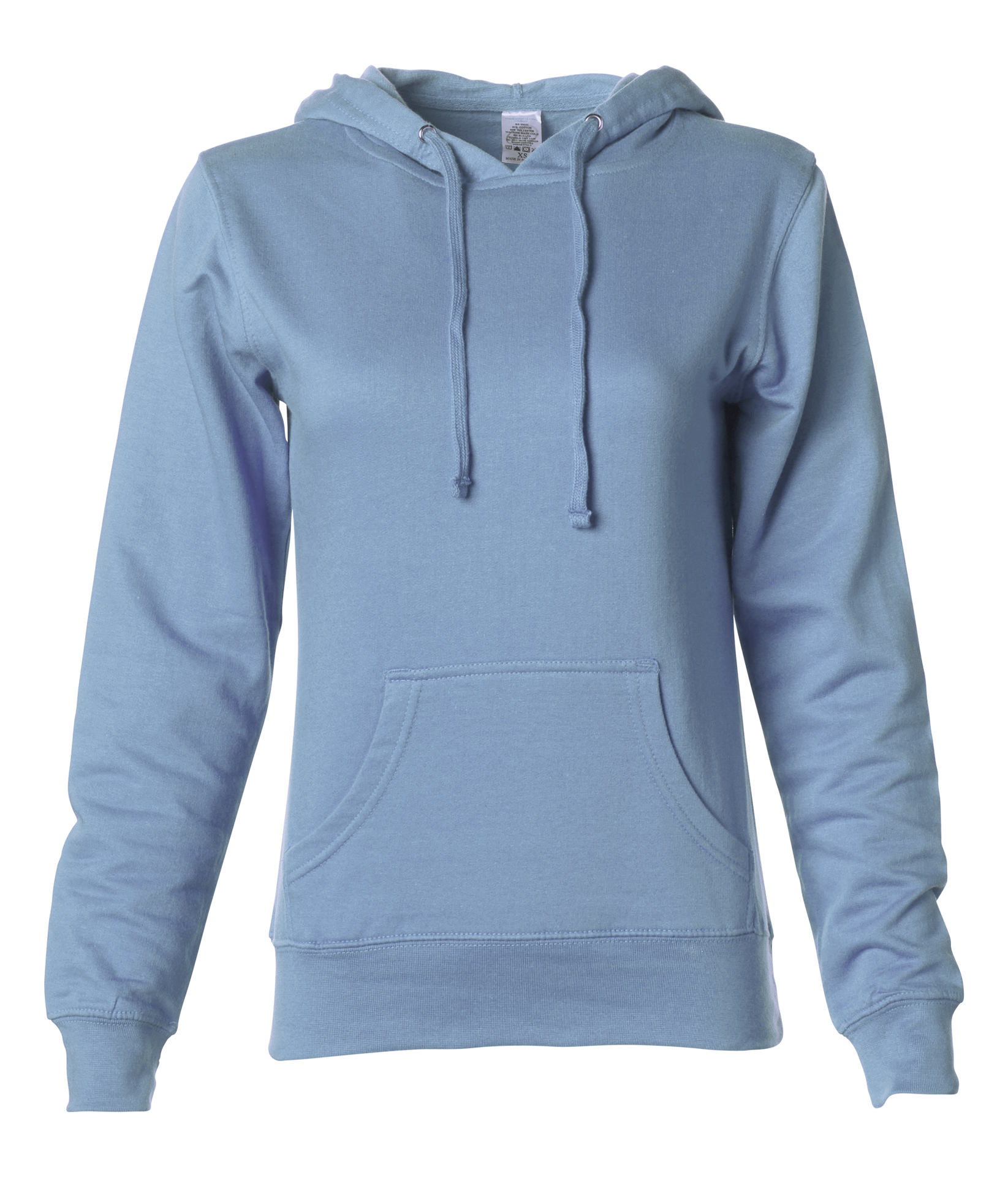 SS650 - Lightweight Pullover Hooded Sweatshirt Misty Blue BASIC FLEECE COTTON / POLYESTER FITTED fleece INDEPENDENT INDEPENDENT CLOSE OUT Lightweight PULLOVERS sss standard STANDARD SUPPLY tearaway WOMEN