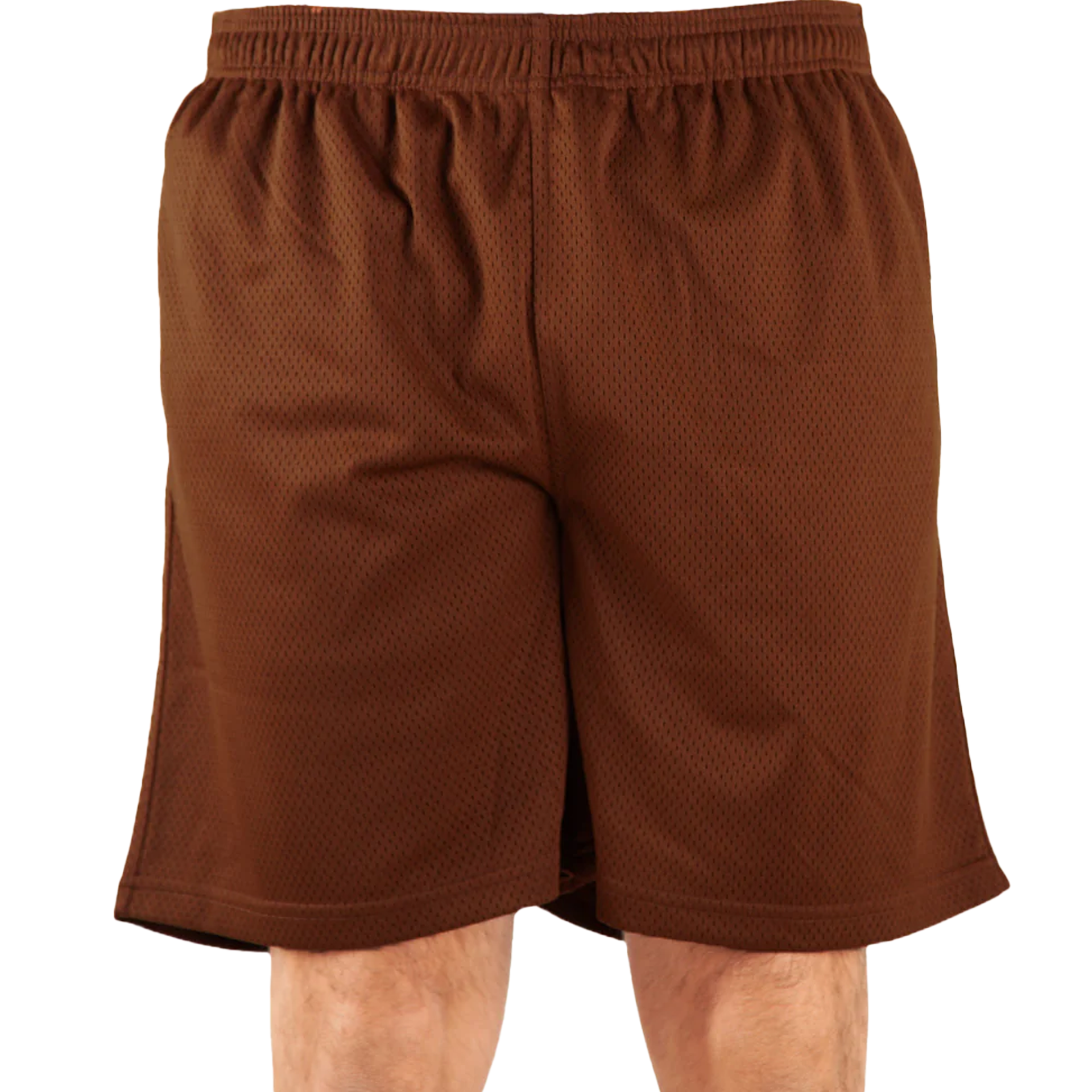 Mesh PE Shorts Mocha BOTTOMS GYM MEN MESH MESH SHORT POLYESTER shaka Shaka Wear SHORT