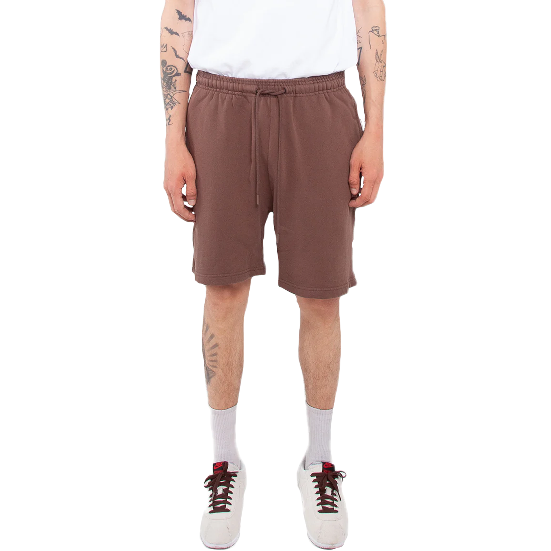 Men's Garment Dye Fleece Short Mocha BOTTOMS COTTON gamrent dye fleece GARMENT DYE GARMENT DYES Heavyweight MEN Shaka Wear