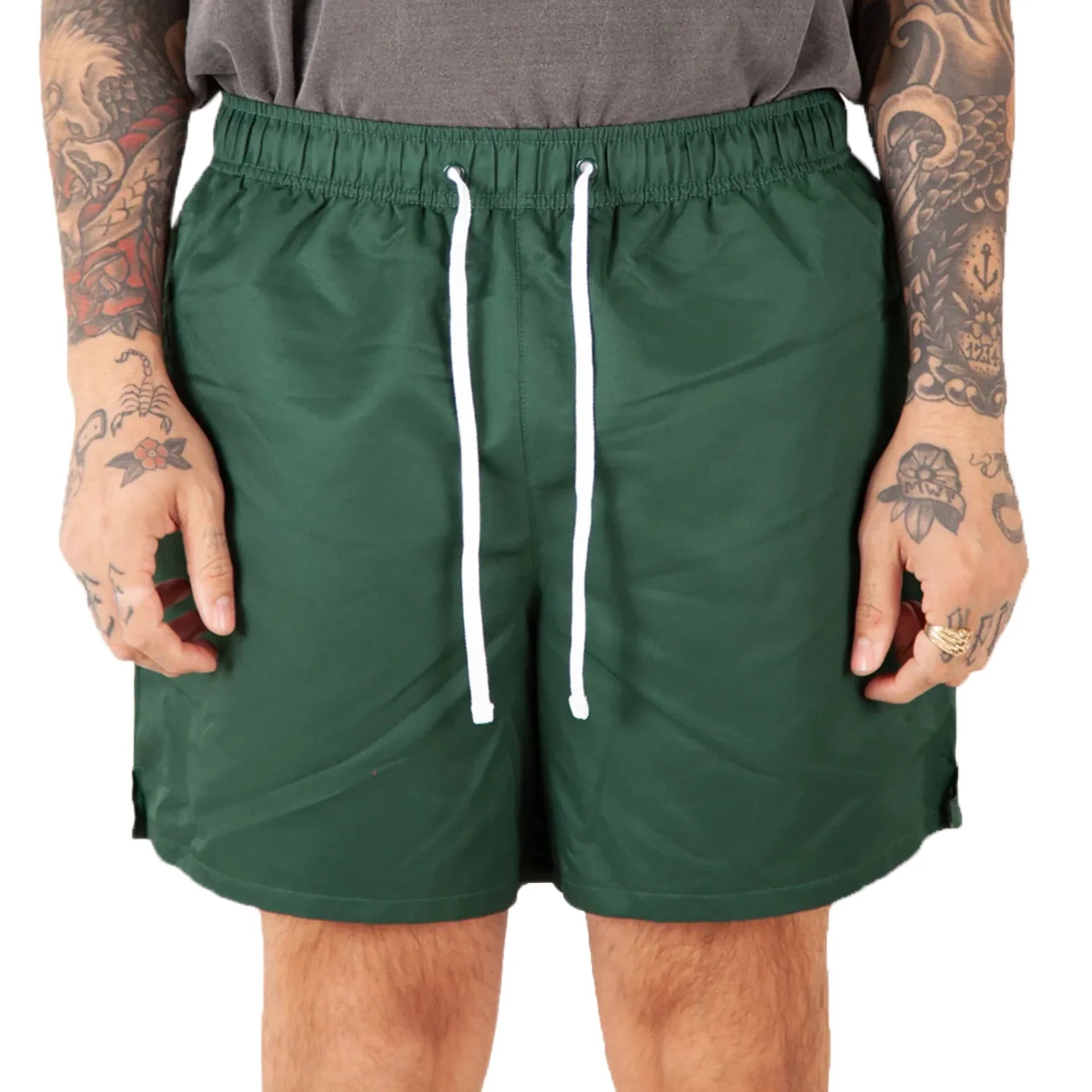 Running Shorts Moss BOTTOMS MEN POLYESTER Shaka Wear