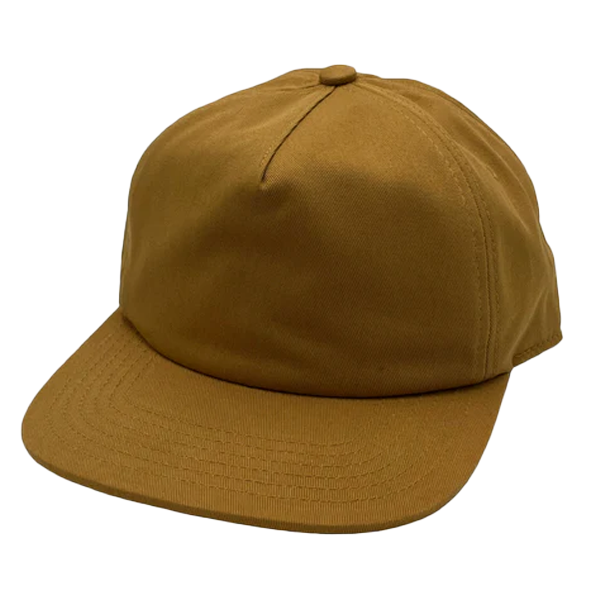 GNV-1040SB - 5 Panels Mid Profile Flat Bill Mustard One Size 5 PANELS 5 PANELS - UNSTRUCTURED COTTON FLAT mid profile nissi caps SNAPBACK UNISEX UNSTRUCTURED