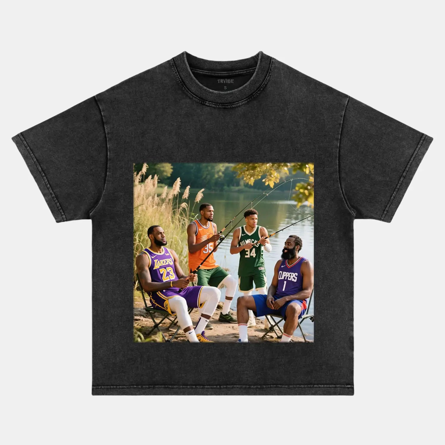 NBA GONE FISHIN VINTAGE CLOTHES BASKETBALL NBA SPORT
