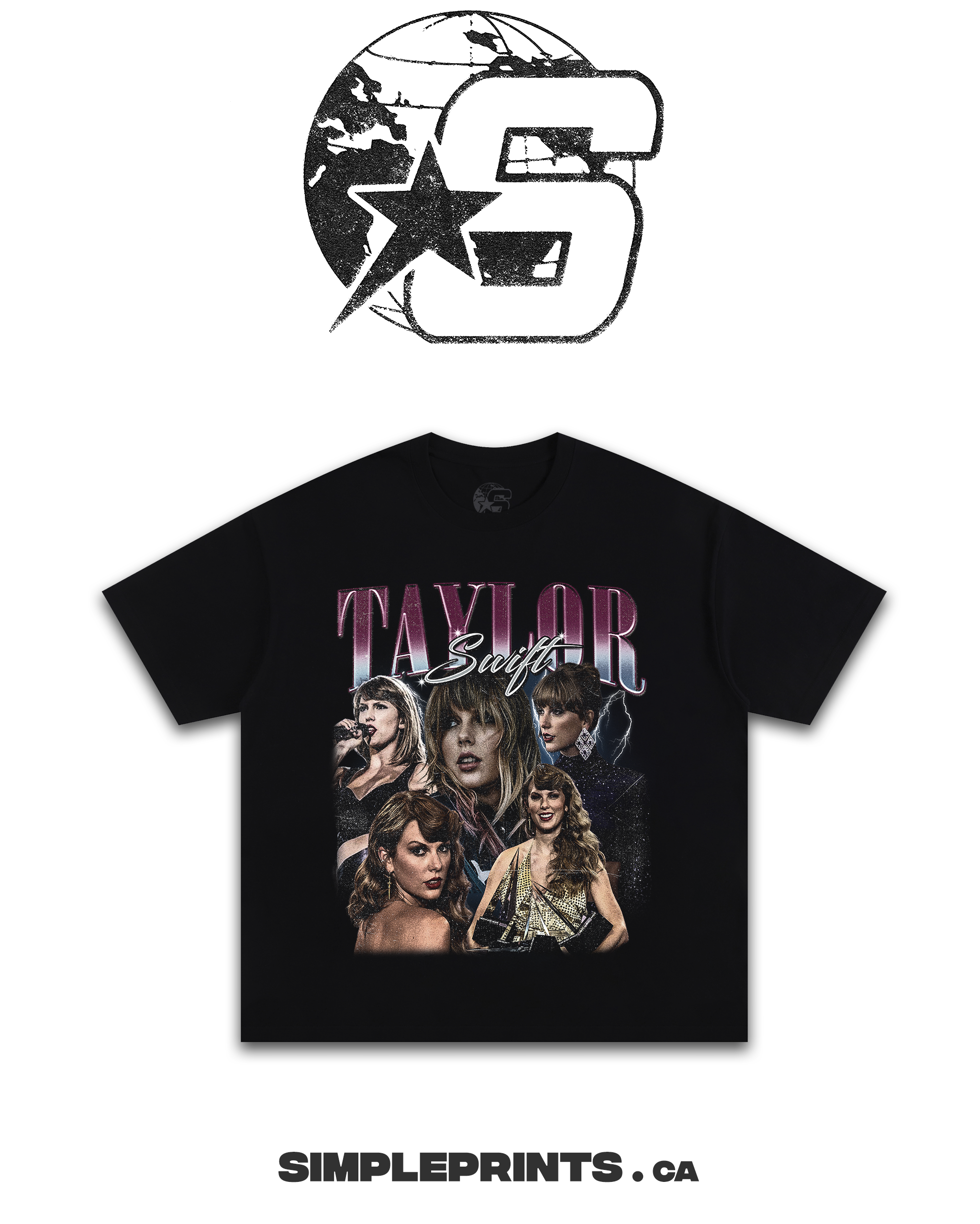 TAYLOR SWIFT Graphic T-Shirt Shopify Collective Simpleprints t-shirt tops