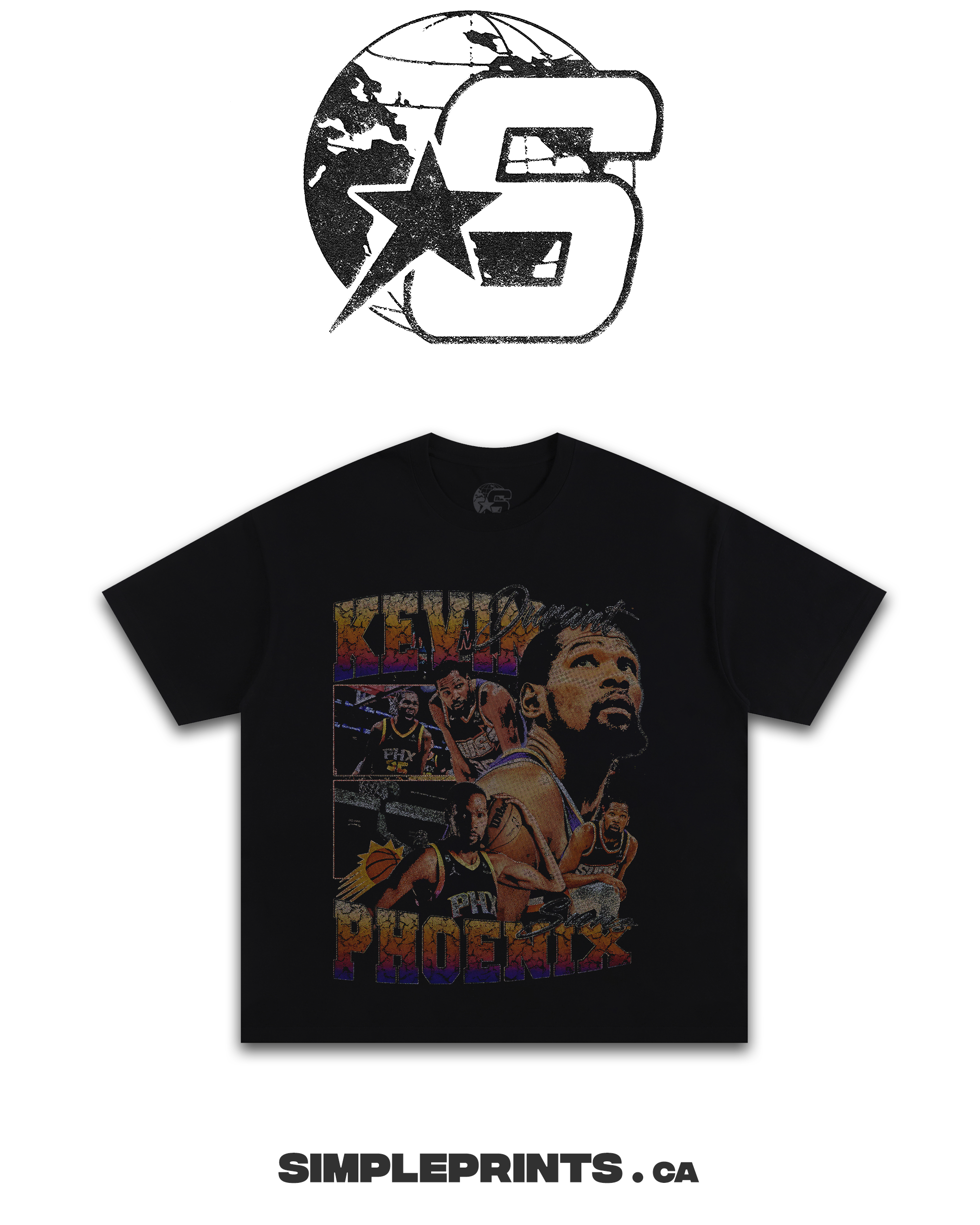 KEVIN DURANT Graphic T-Shirt Shopify Collective Simpleprints t-shirt tops