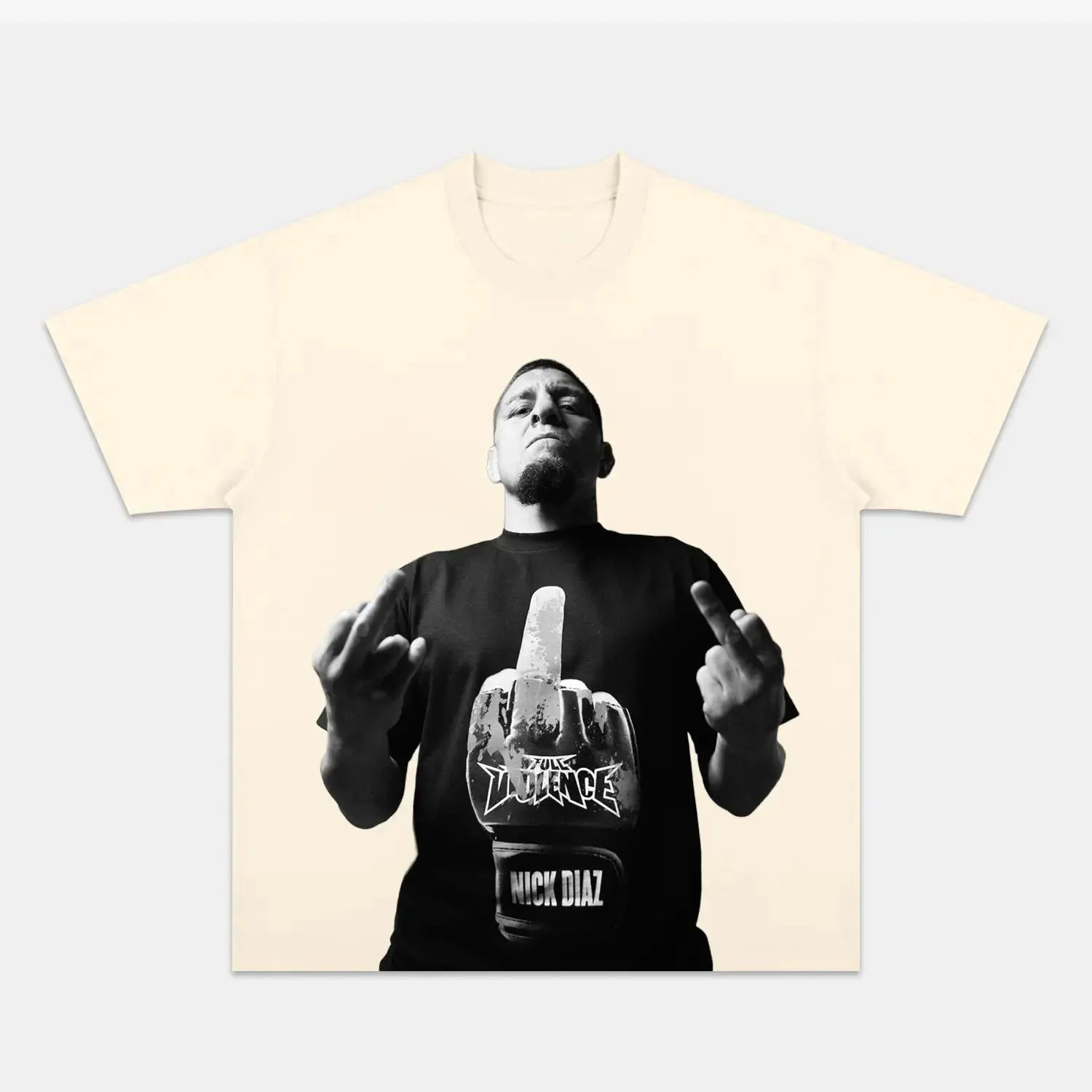 NICK DIAZ 2024 NEW02 TEE IVORY TEE BOXING FIGHTERS SPORT