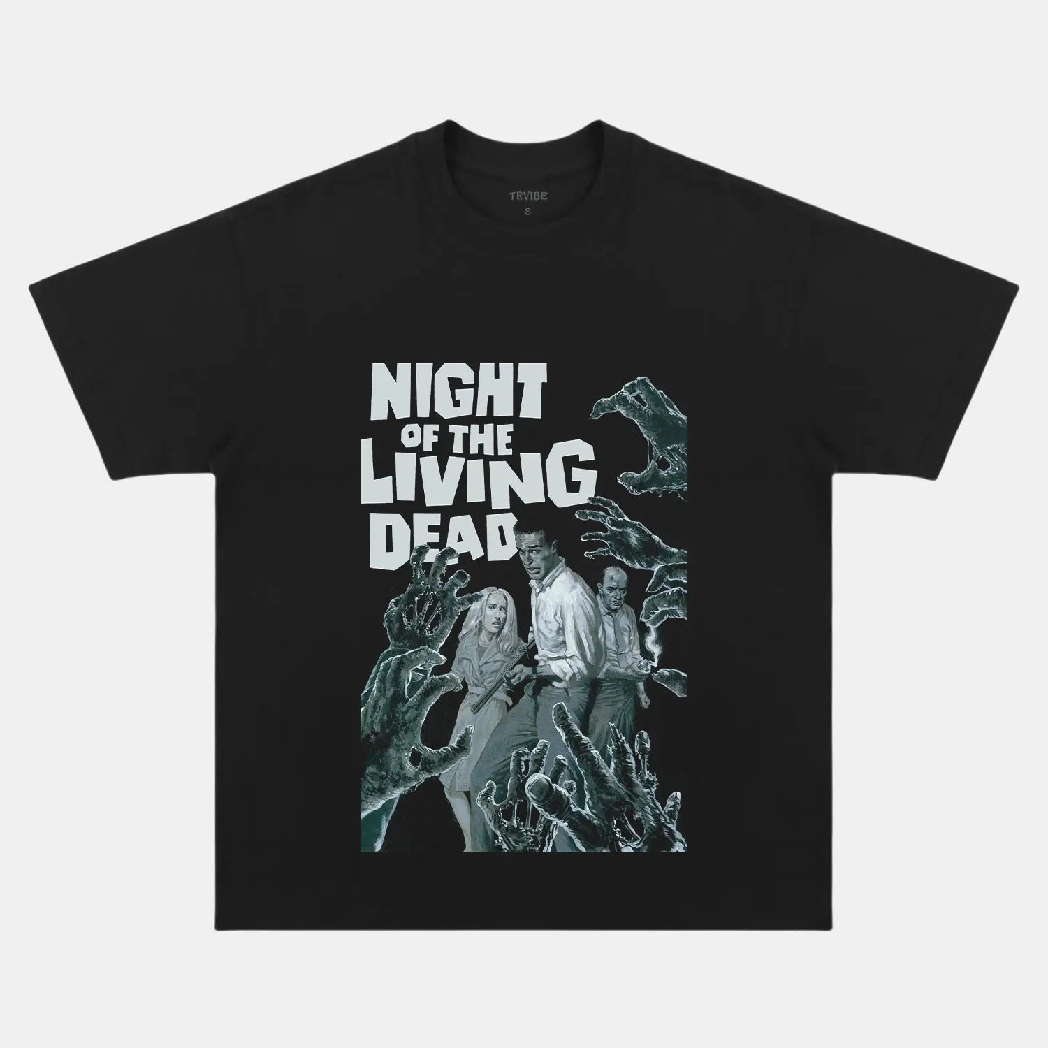 NIGHT OF THE LIVING DEAD TEE V2 BLACK TEE MOVIES MOVIES/TV