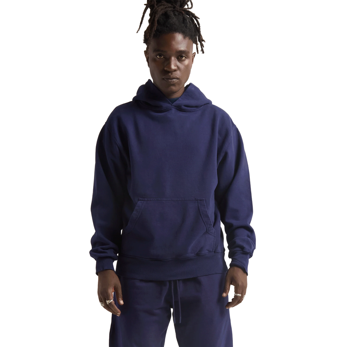 SHAKA WEAR Los Angeles Garment Dye Fleece Hoodie, - 13.5 Oz, Navy