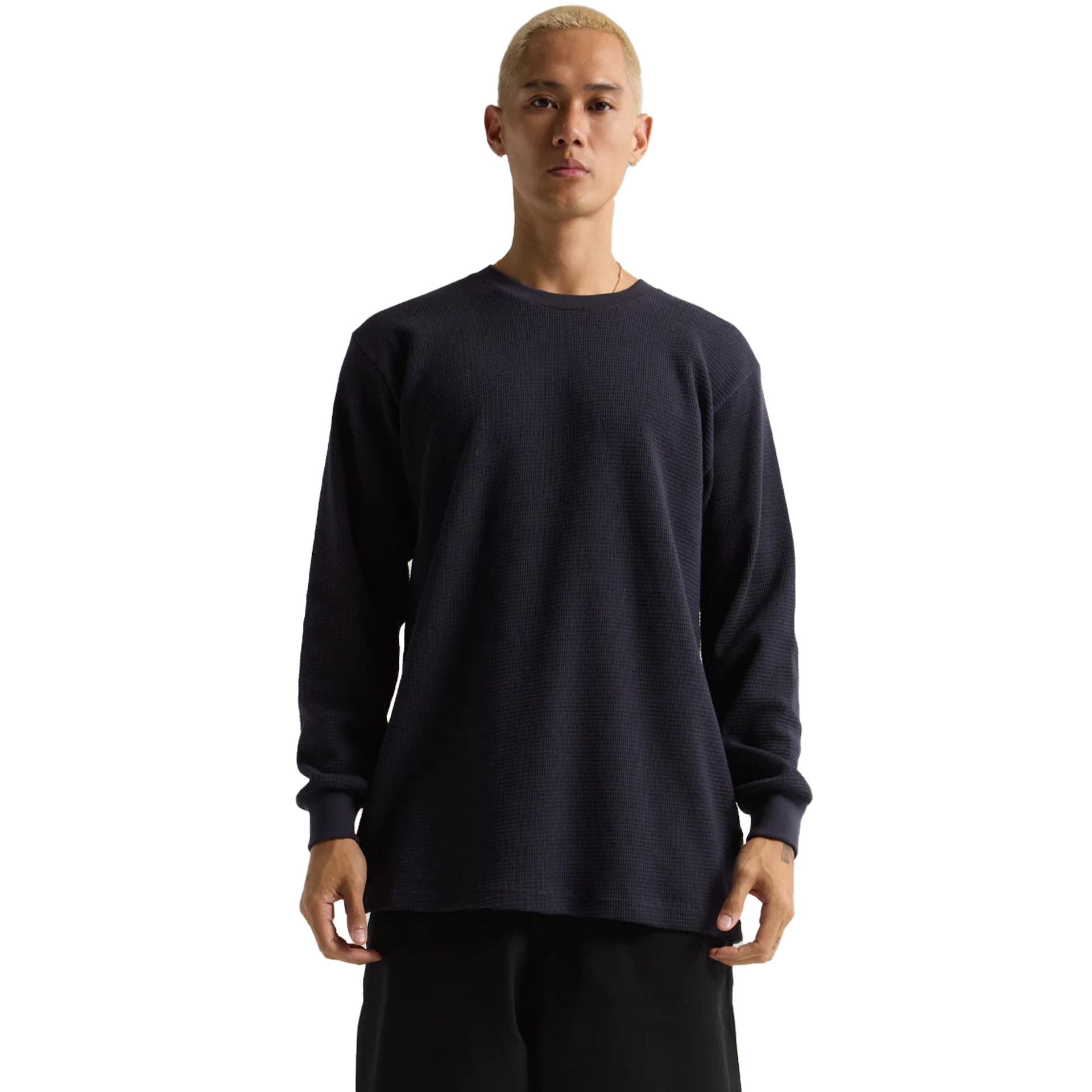 Thermal - 9 oz Navy COTTON LONGSLEEVES MEN REGULAR Shaka Wear