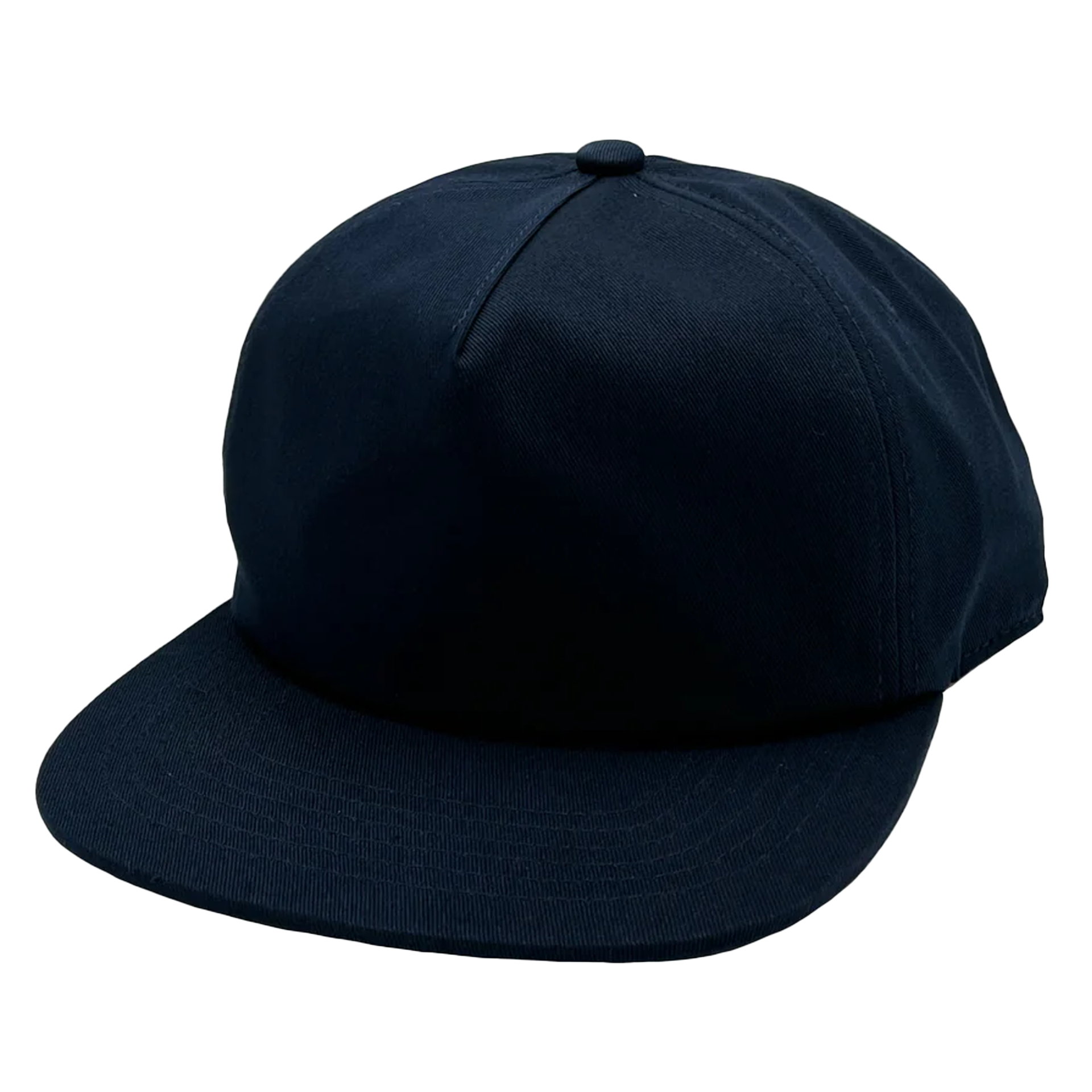 GNV-1040SB - 5 Panels Mid Profile Flat Bill Navy One Size 5 PANELS 5 PANELS - UNSTRUCTURED COTTON FLAT mid profile nissi caps SNAPBACK UNISEX UNSTRUCTURED