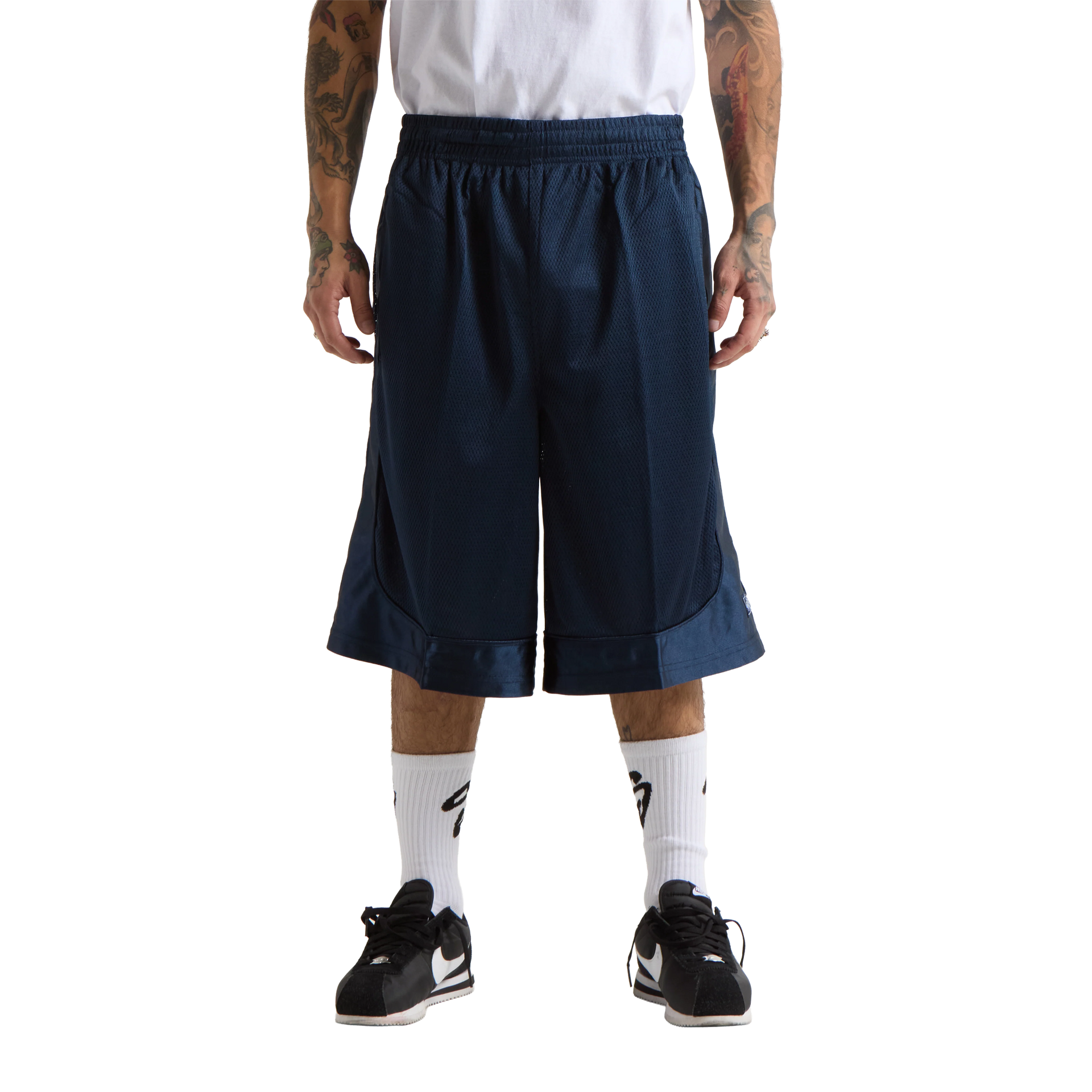 Basketball Mesh Shorts Navy BAGGY LOOSE MEN MESH newarrivals OVERSIZED POLYESTER Shaka Wear
