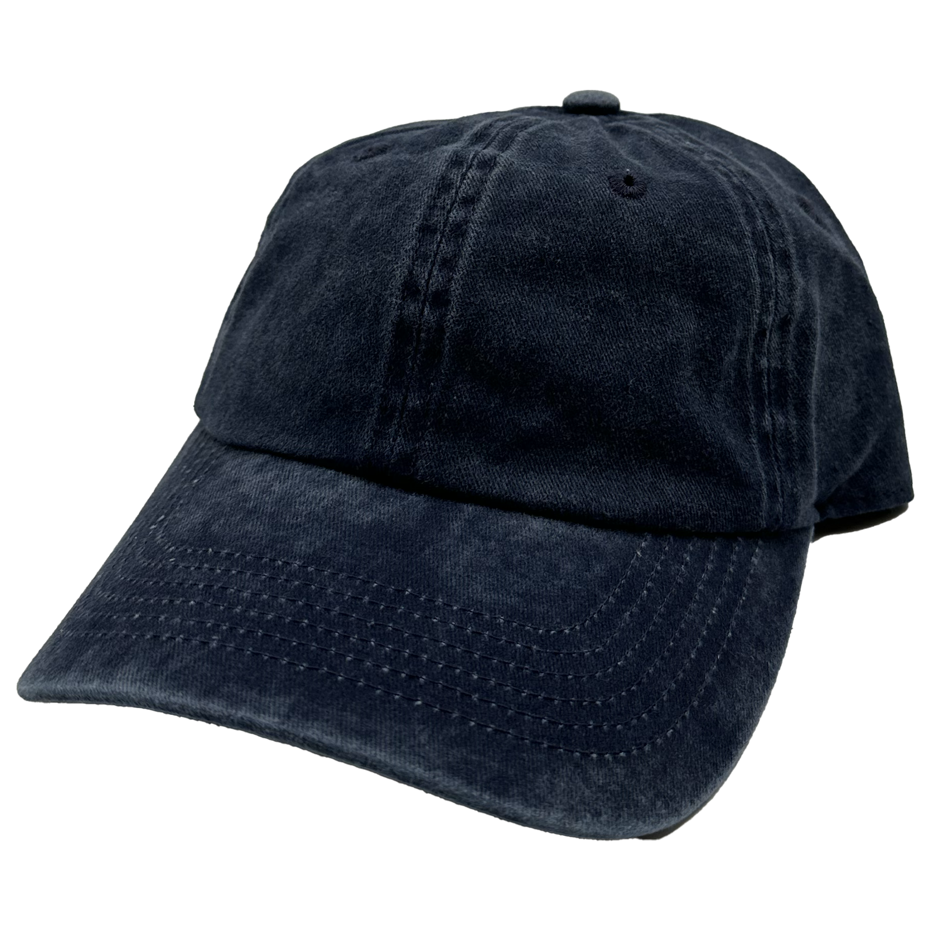 GNV-1003 - Pigment Dye Cap Navy One Size 6 PANELS 6 PANELS - UNSTRUCTURED ADJUSTABLE BUCKLE BUCKLE STRAP COTTON CURVE essentials GNV-1003 low profile nissi caps Pigment Dye UNISEX UNSTRUCTURED