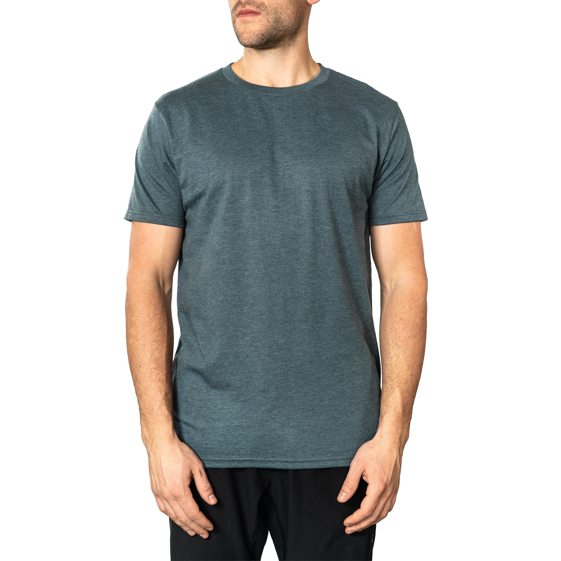 47146 - Men's London Tee's New Navy Heather COTTON / POLYESTER FITTED Lightweight MEN OPTIMA REGULAR shsdchildproduct tearaway