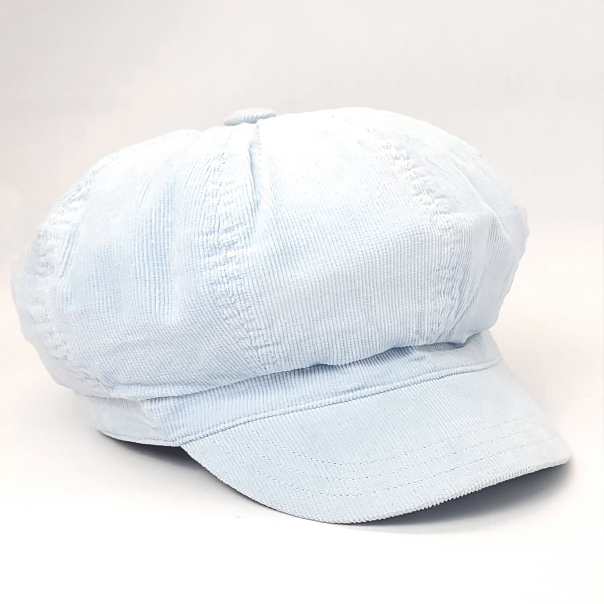 Newsboy Hat - Corduroy, Multi-Coloured Sky Blue OSFA Dozen Special Mix&Match