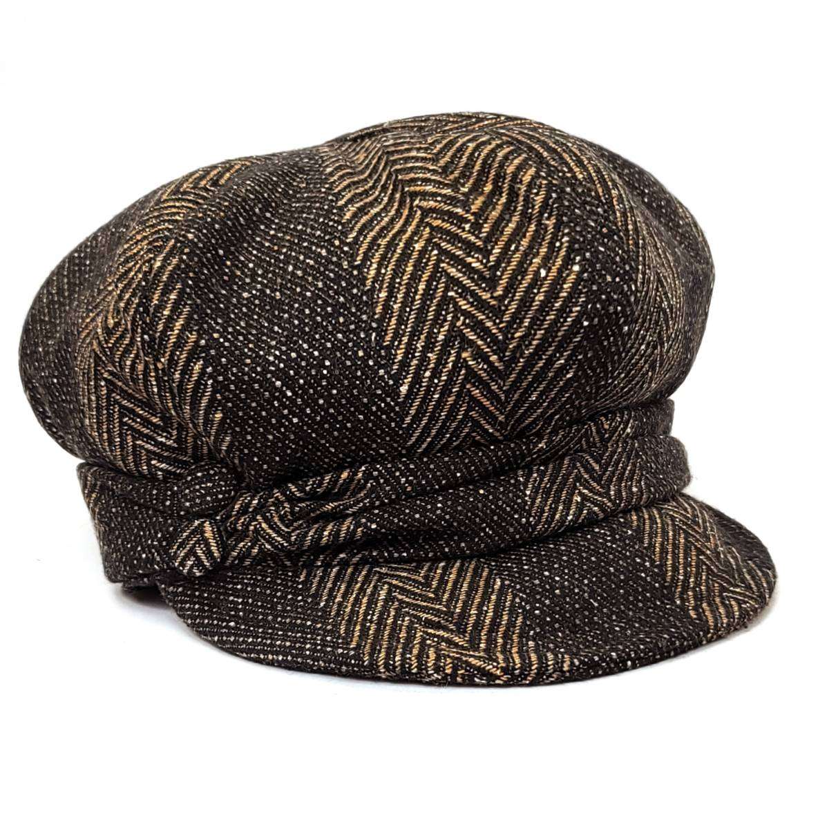 Newsboy Hat - Herringbone Patterned, Brown Mix Colour Dozen Special Mix&Match