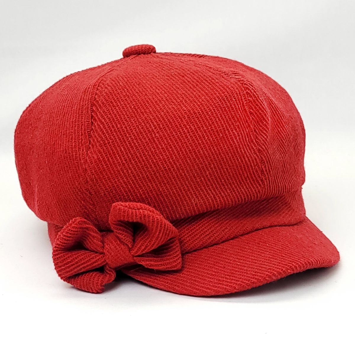 Newsboy Hat - Ribbon, Multi-Coloured Red OSFA Dozen Special Fashion Knit Mix&Match